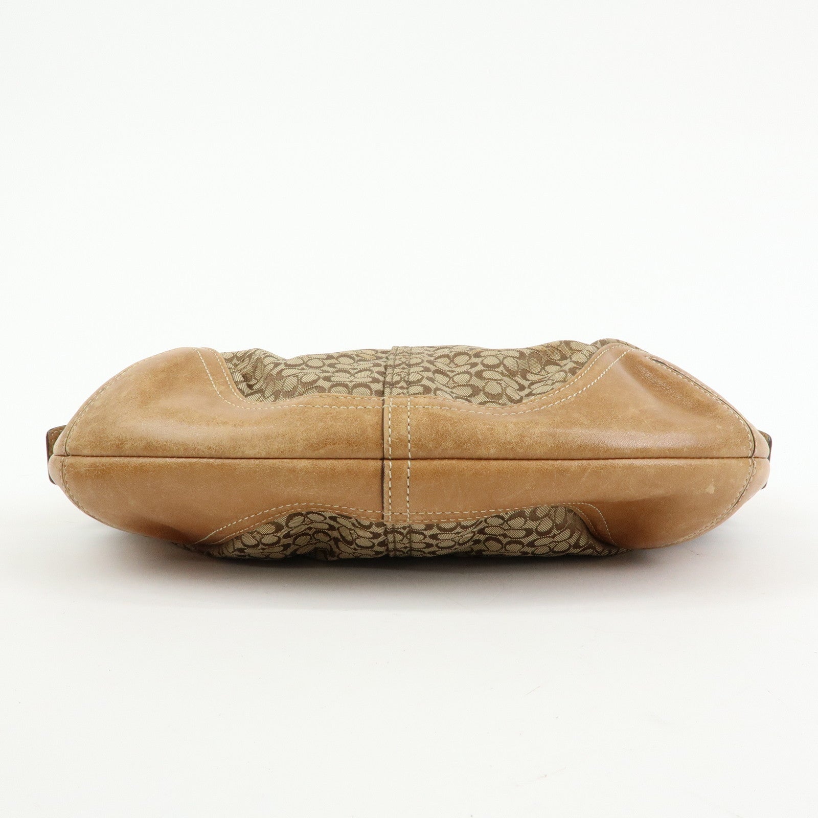 COACH Signature Ergo Set of 2 Leather Canvas Shoulder Bag Brown