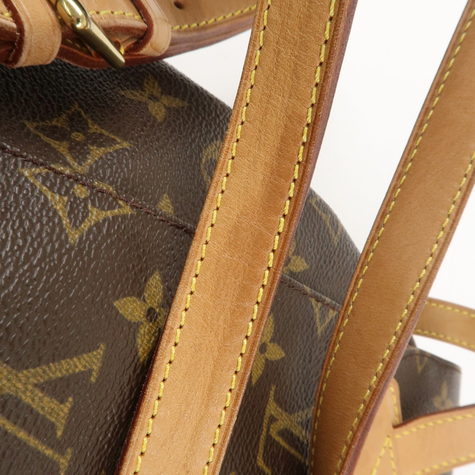 Louis Vuitton Monogram Montsouris MM Back Pack Ruck Sack M51136 Used