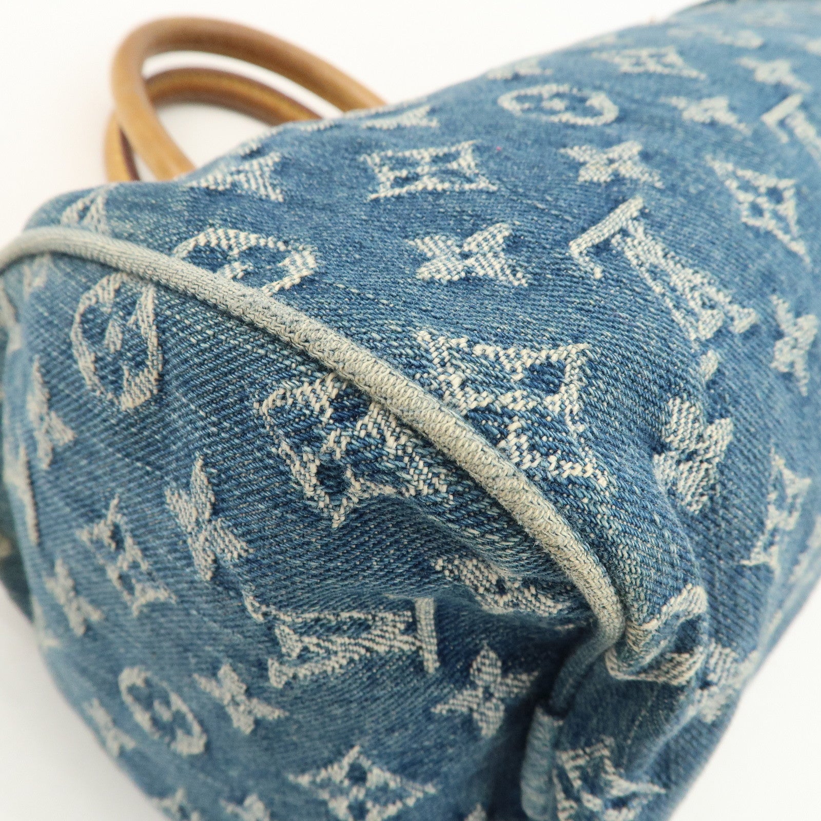 Louis Vuitton Monogram Denim Neo Speedy Boston Bag Blue M95019