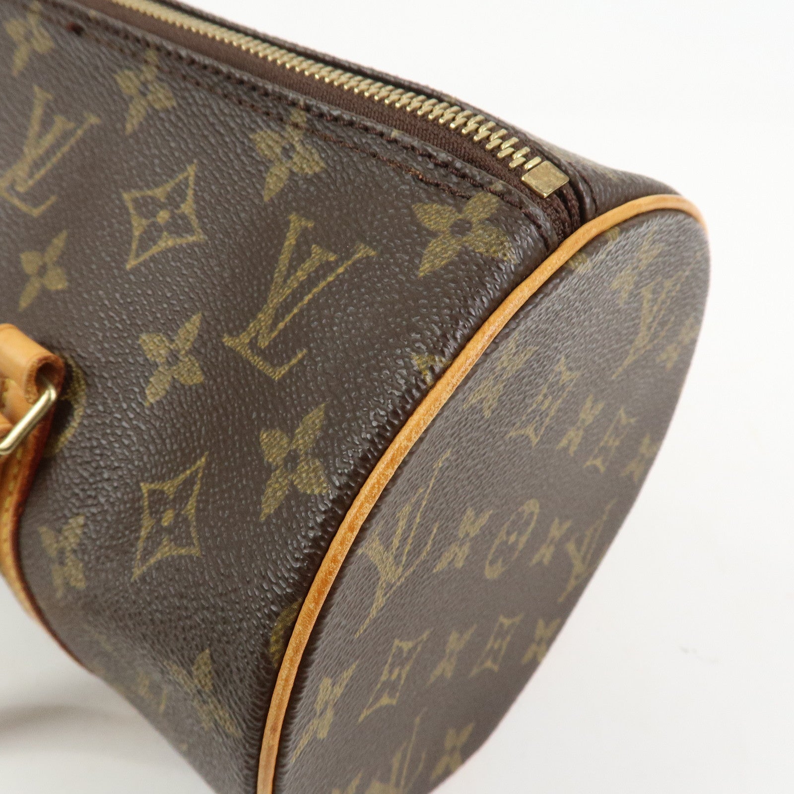 Louis Vuitton Monogram Papillon 30 Hand Bag Brown M51385