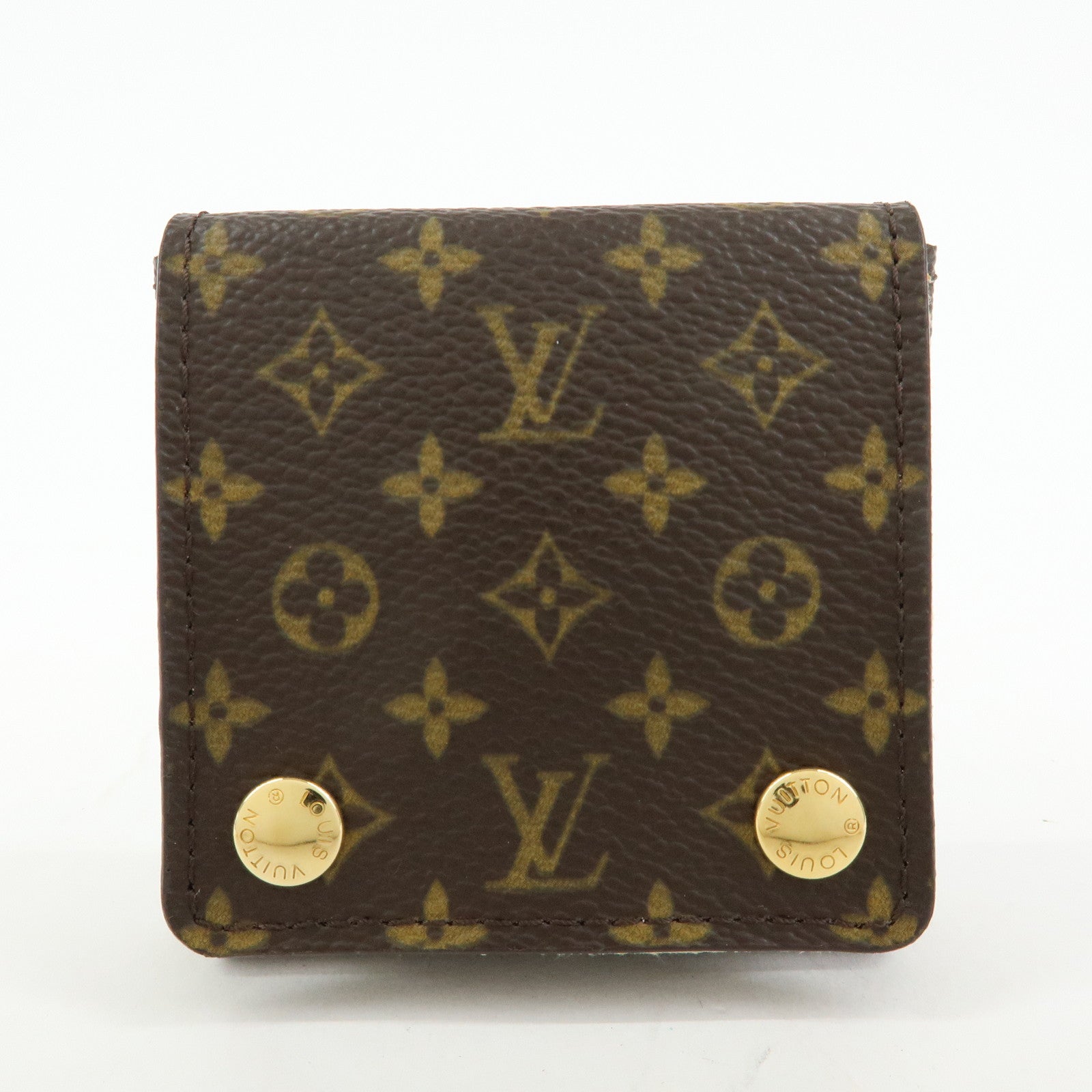Louis Vuitton Monogram Set of 2 Jewelry Case Brown Used