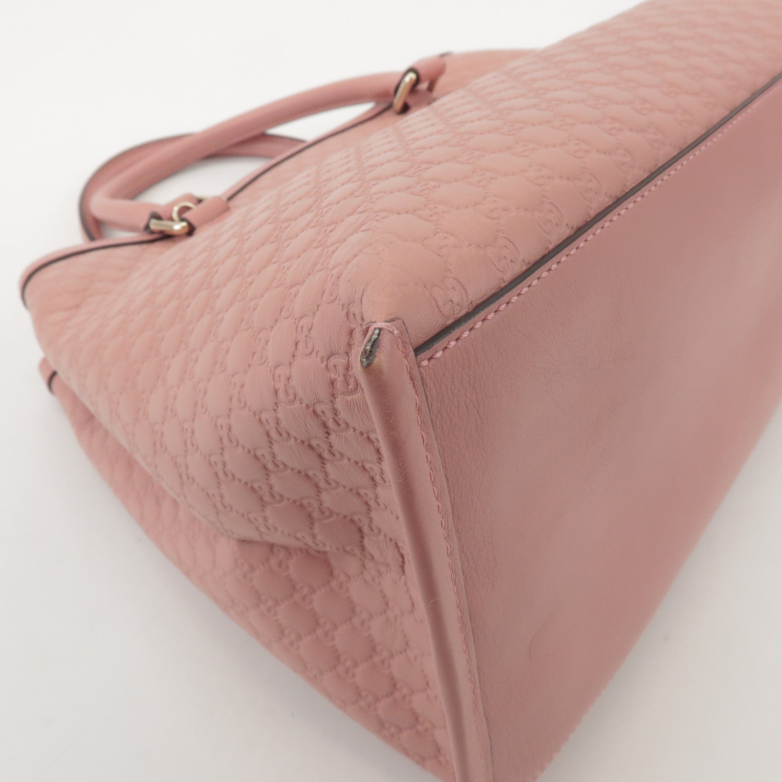 GUCCI Guccissima Leather 2Way Hand Bag Shoulder Bag Pink 510291
