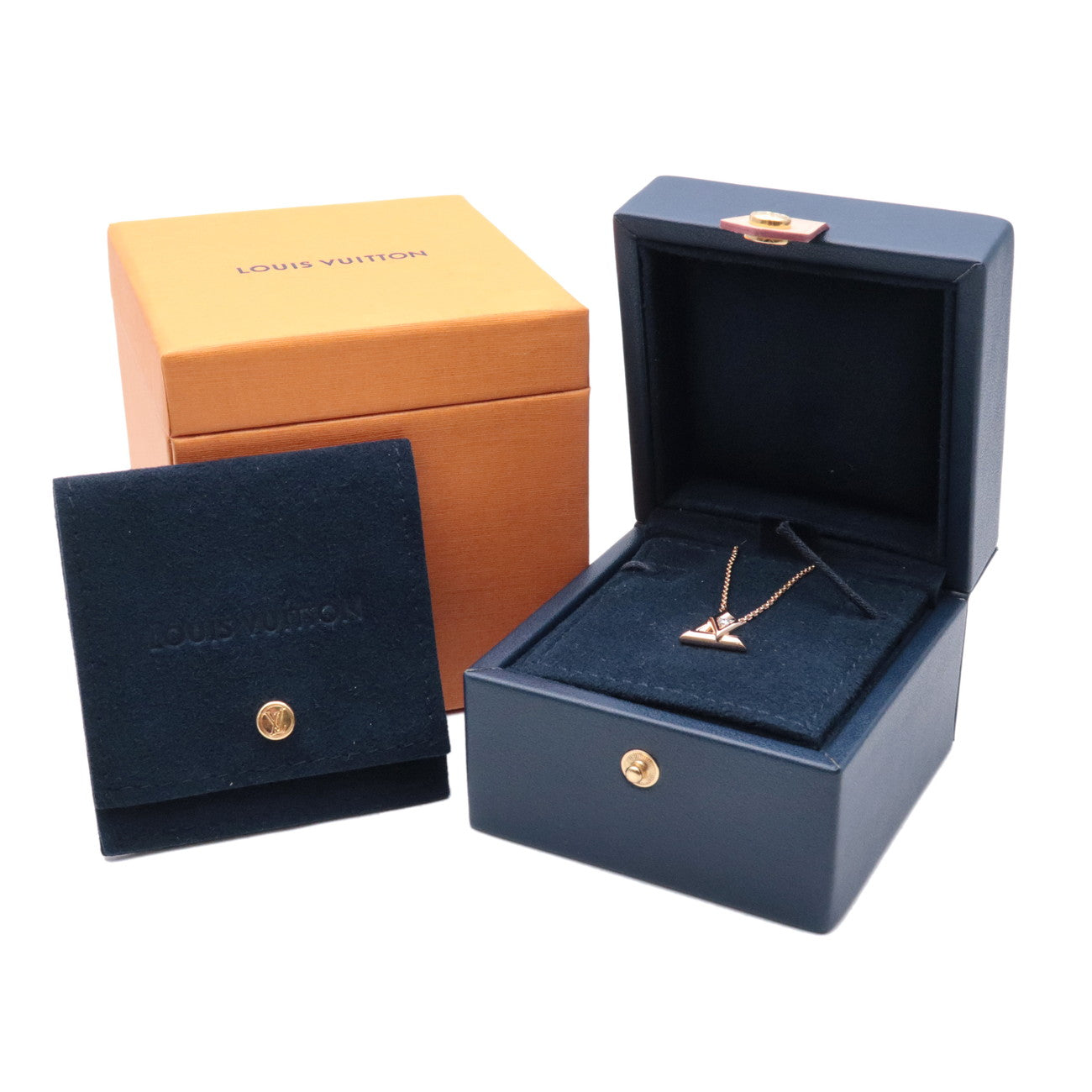 Louis Vuitton Pendentif LV Volt One PM Diamond Necklace Q93813