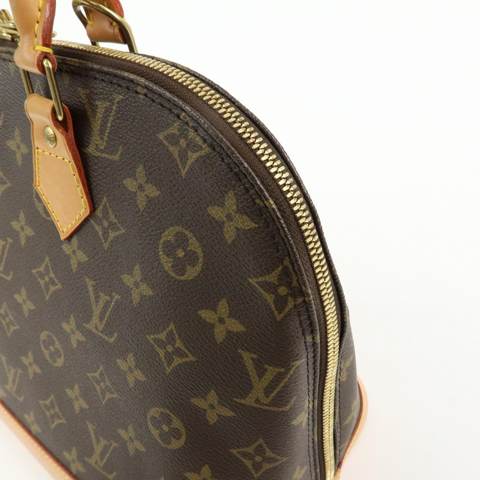 Louis Vuitton Monogram Alma Hand Bag Brown M51130