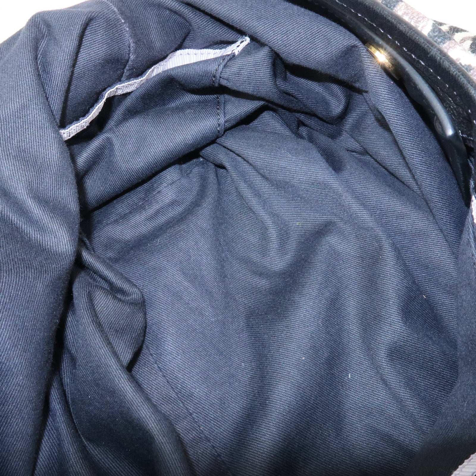 JIMMY CHOO Leopard Canvas Leather Tote Bag Shoulder Bag Ivory Black