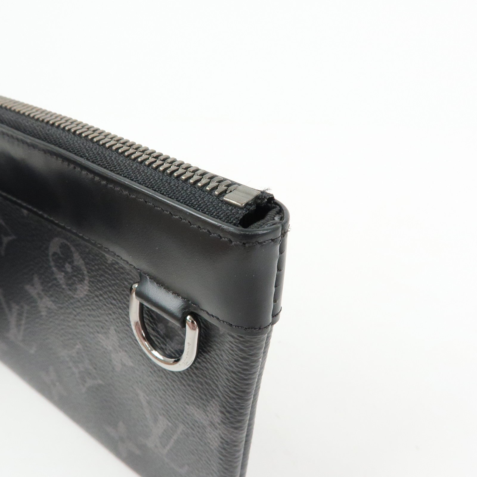 Louis Vuitton Monogram Eclips Pochette Discovery PM Pouch M44323