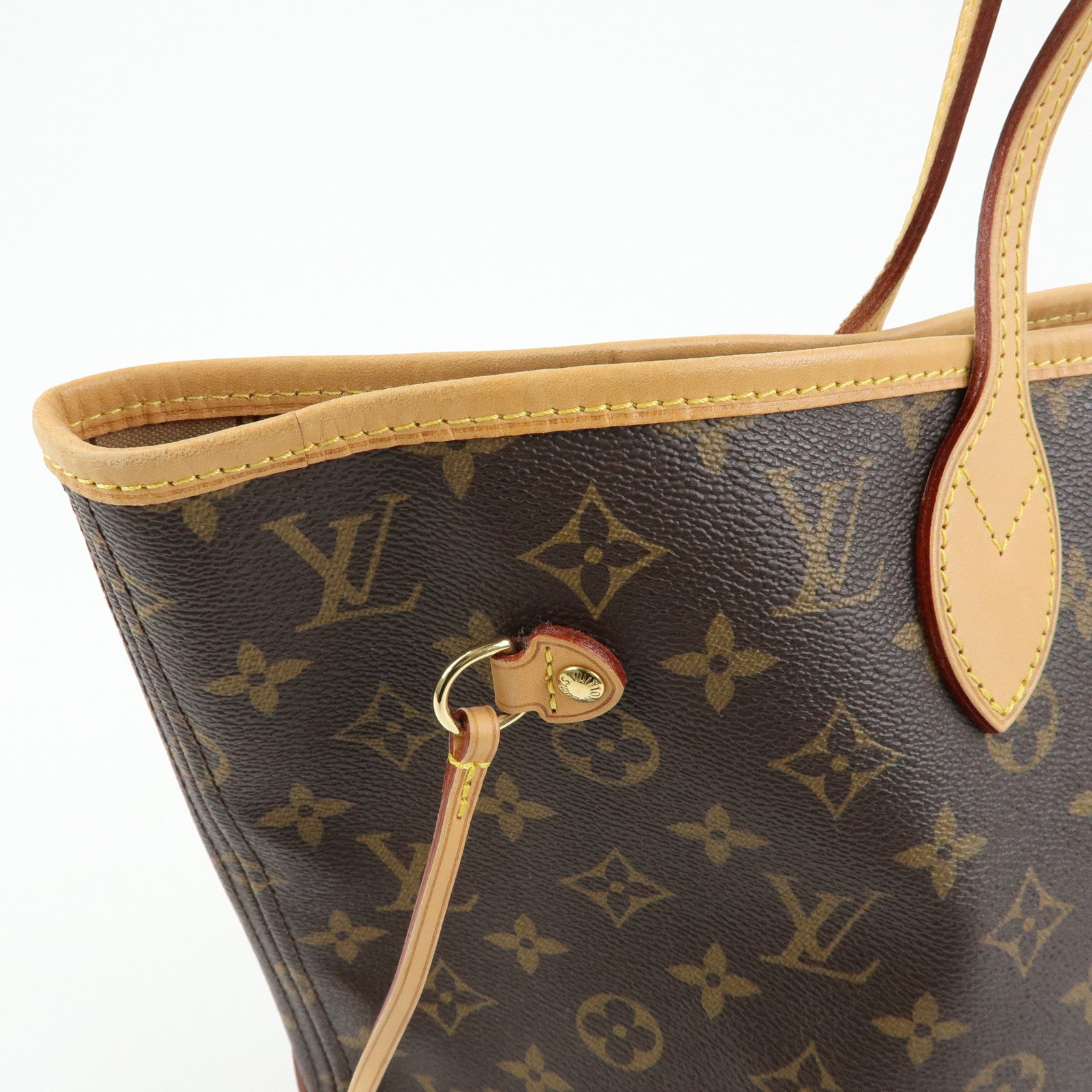 Louis Vuitton Monogram Neverfull MM Tote Shoulder Bag Brown M40156