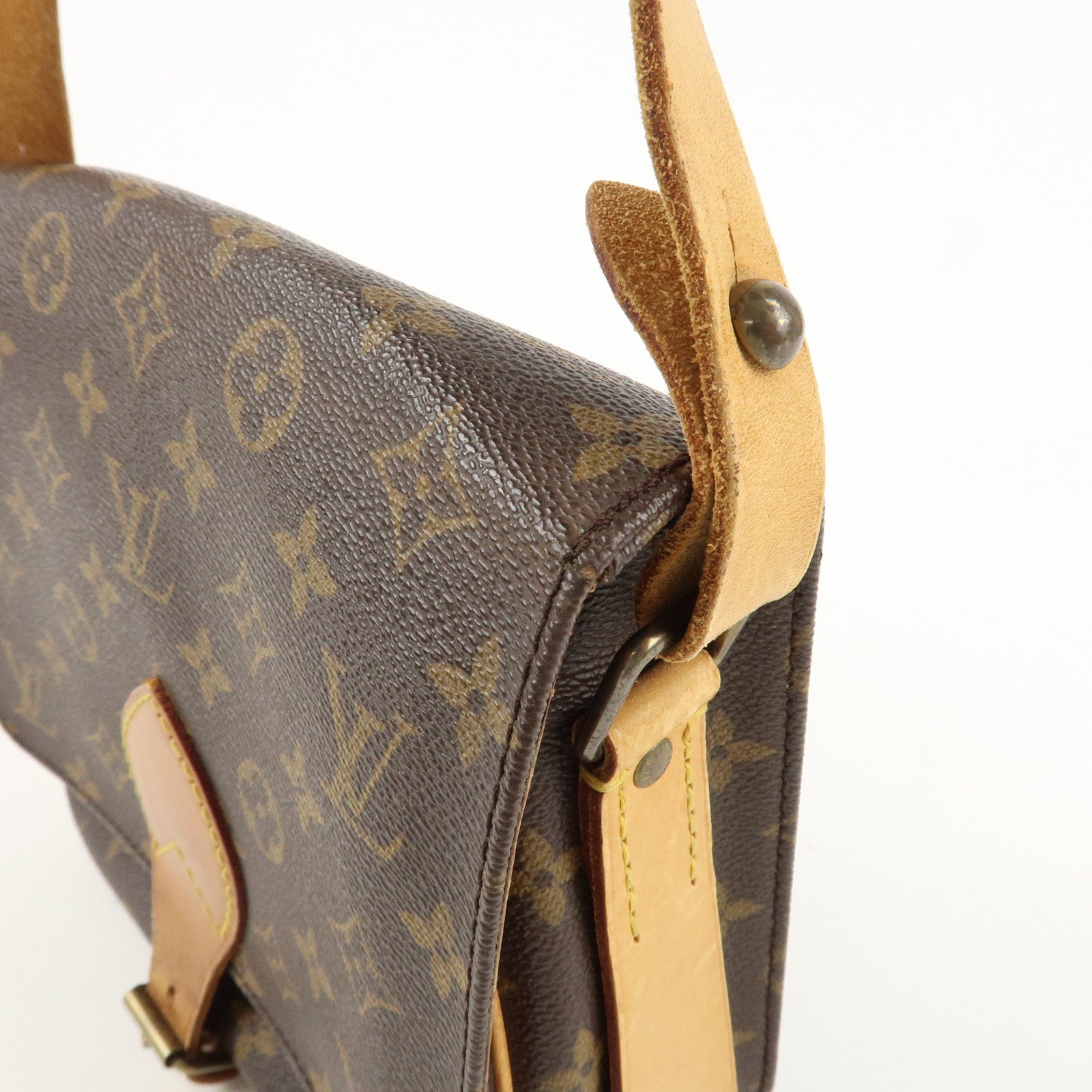Louis Vuitton Monogram Cartouchiere MM  Shoulder Bag M51253 Used