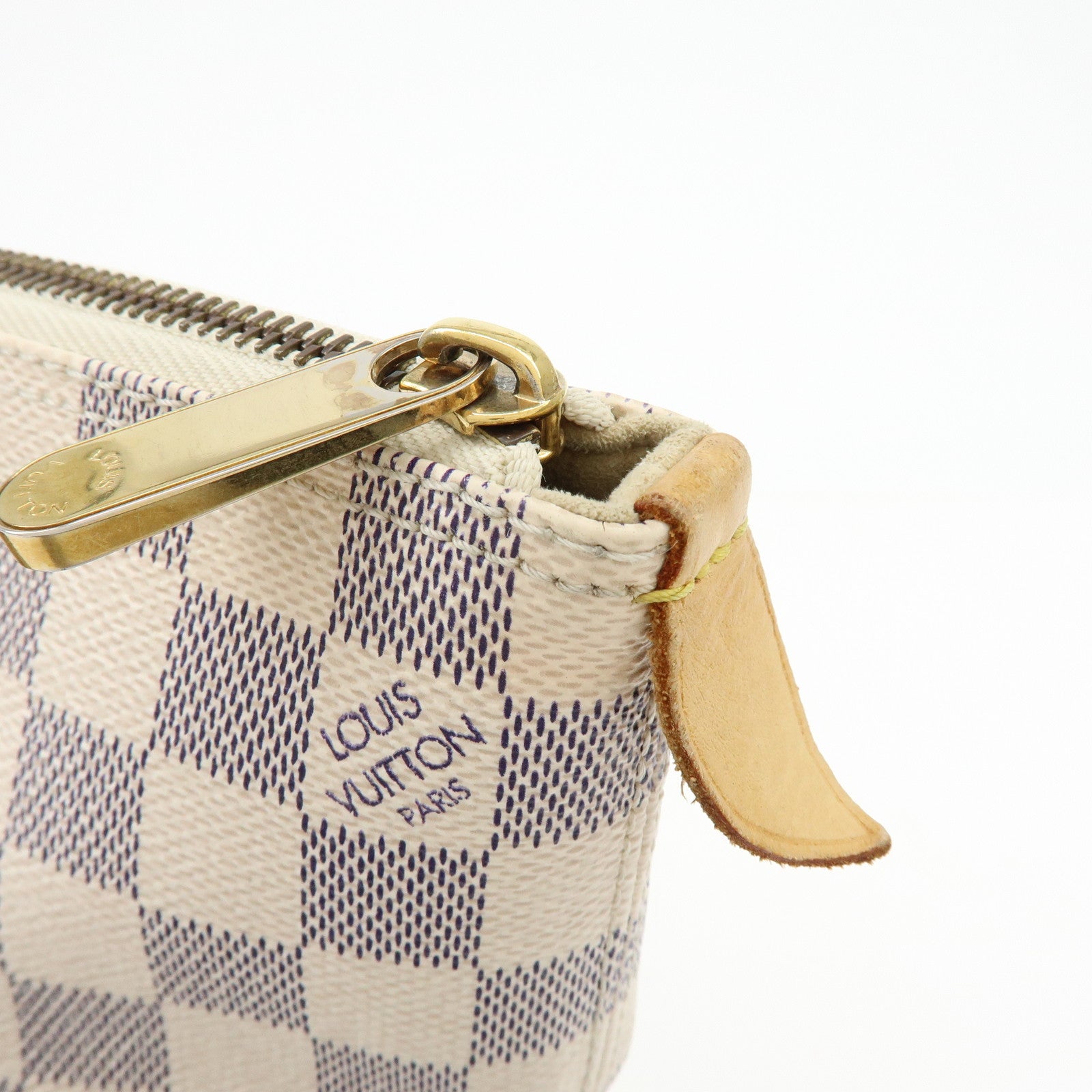 Louis Vuitton Damier Azur Saleya PM Tote Bag Hand Bag N51186