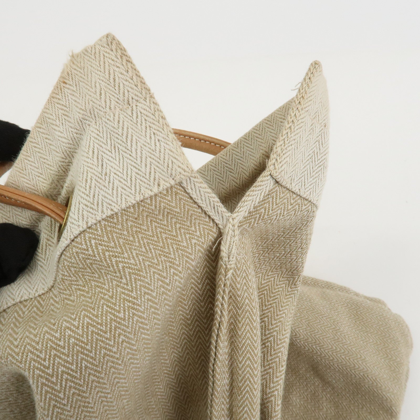 HERMES Aline GM Canvas Shoulder Bag Hand bag Natural