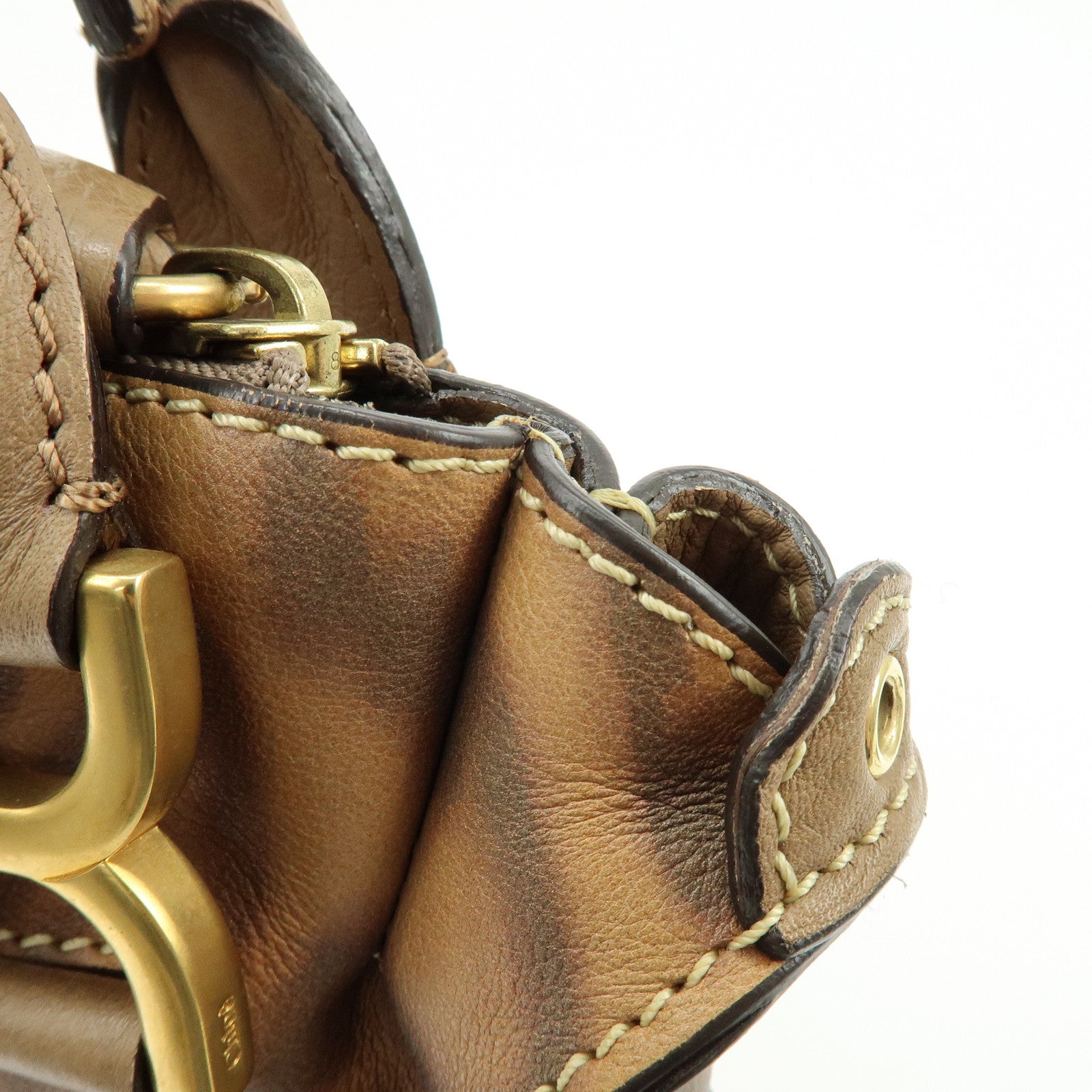 Chloe Marcie Leather Hand Bag Leopard Brown Limited Edition