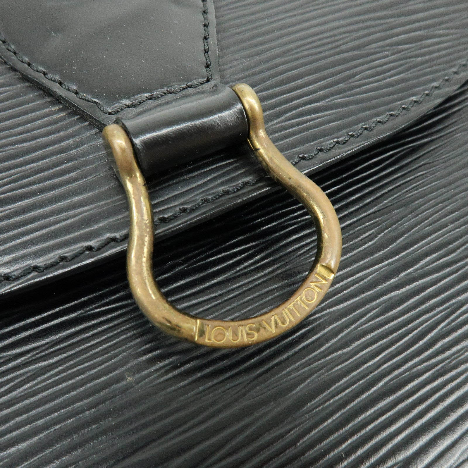 Louis Vuitton Epi Saint Cloud Shoulder Bag Black Noir M52192