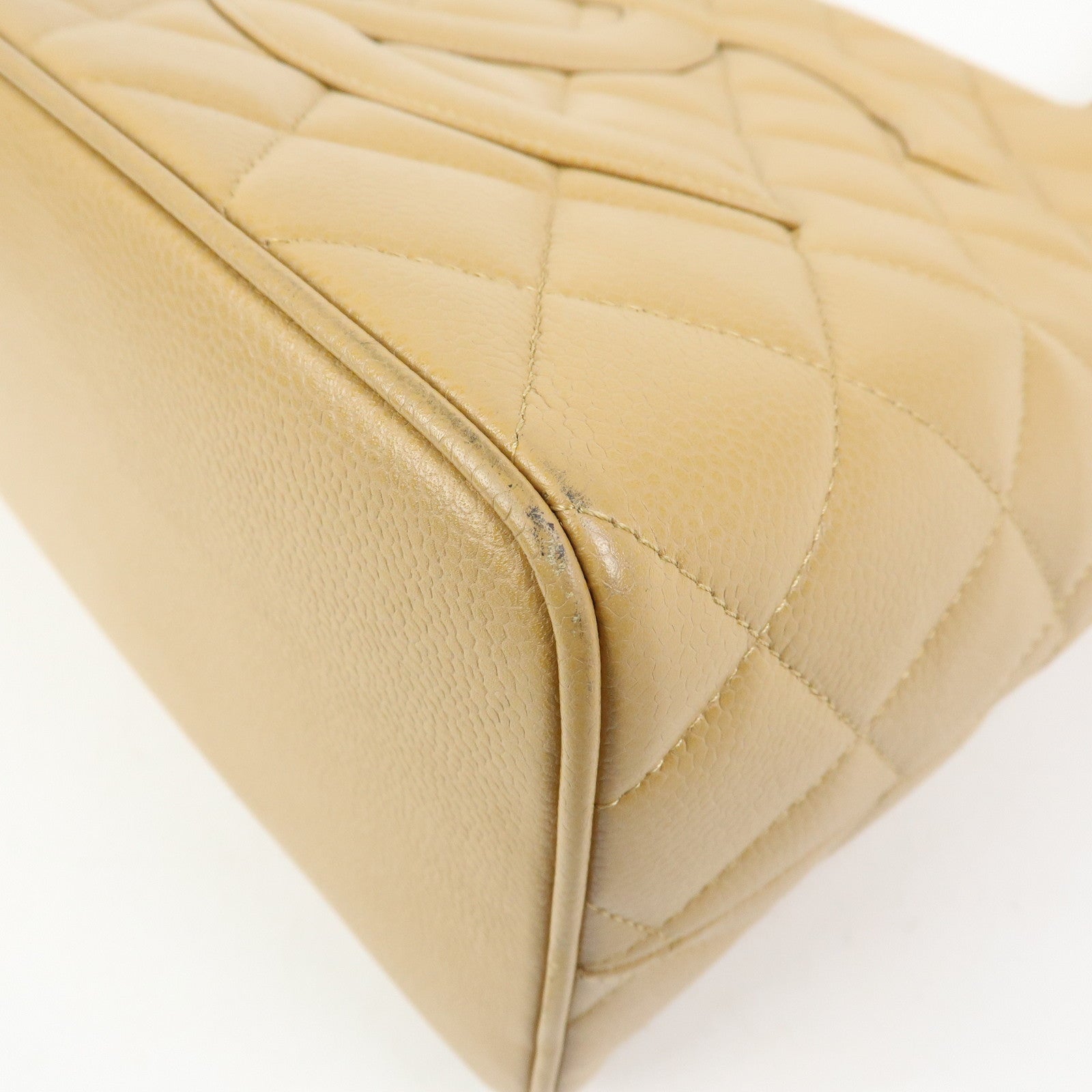 CHANEL Matelasse COCO Mark Medallion Tote Bag Hand Bag Beige A01804
