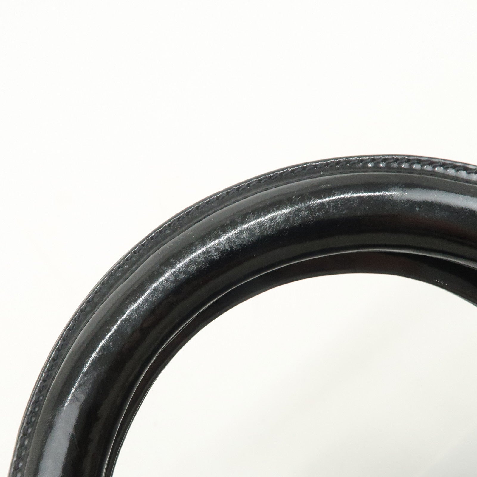 Christian Dior Lady Dior Cannage Patent Leather 2Way Hand Bag Black