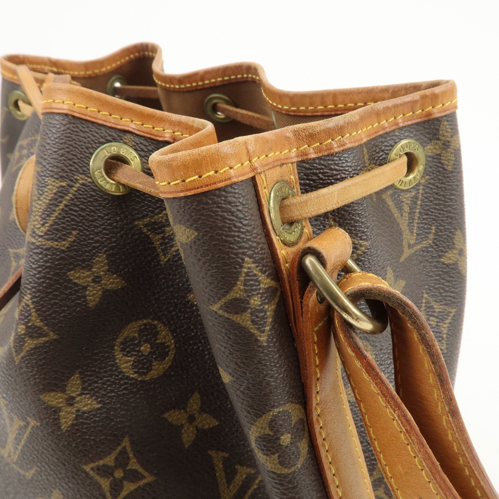 Louis Vuitton Monogram Petit Noe Shoulder Bag Brown M42226