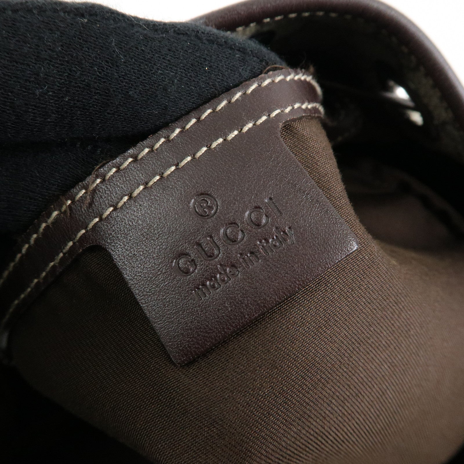 GUCCI GG Supreme Leather Backpack Rucksuck Beige Brown 189745