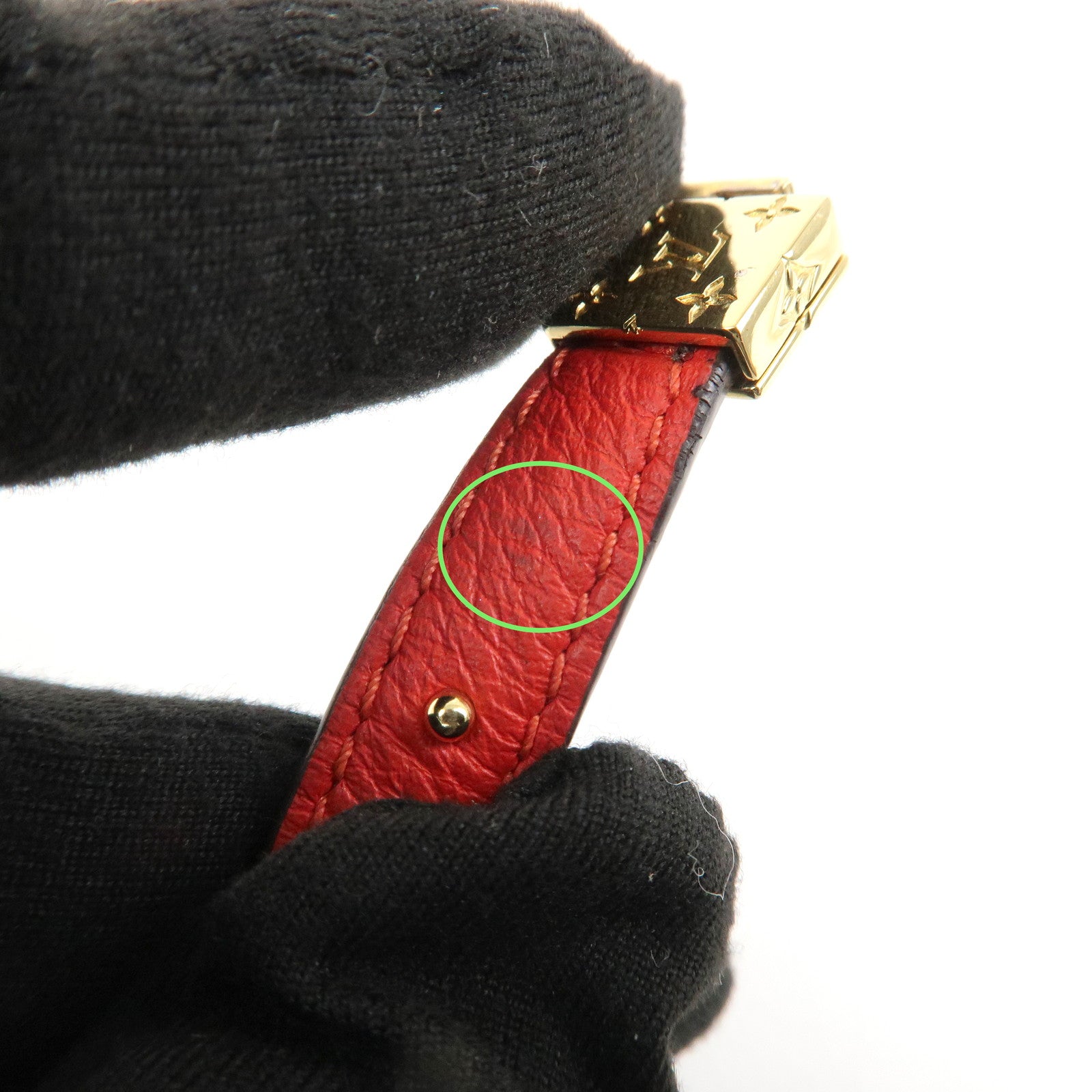 Louis Vuitton Monogram LV Circle Reversible Bracelet M6268E Used