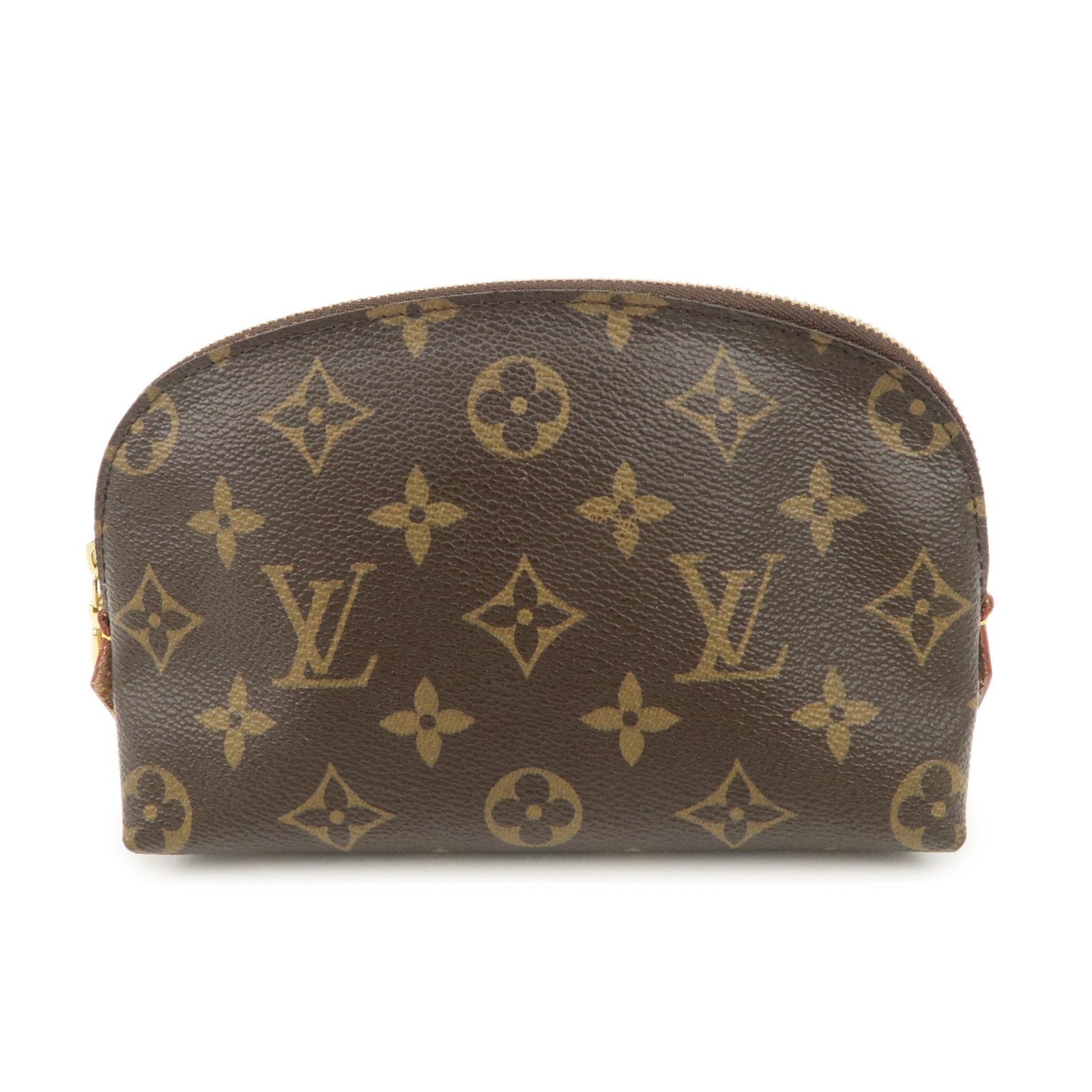 Louis Vuitton Monogram Pochette Cosmetic Pouch Brown M47515
