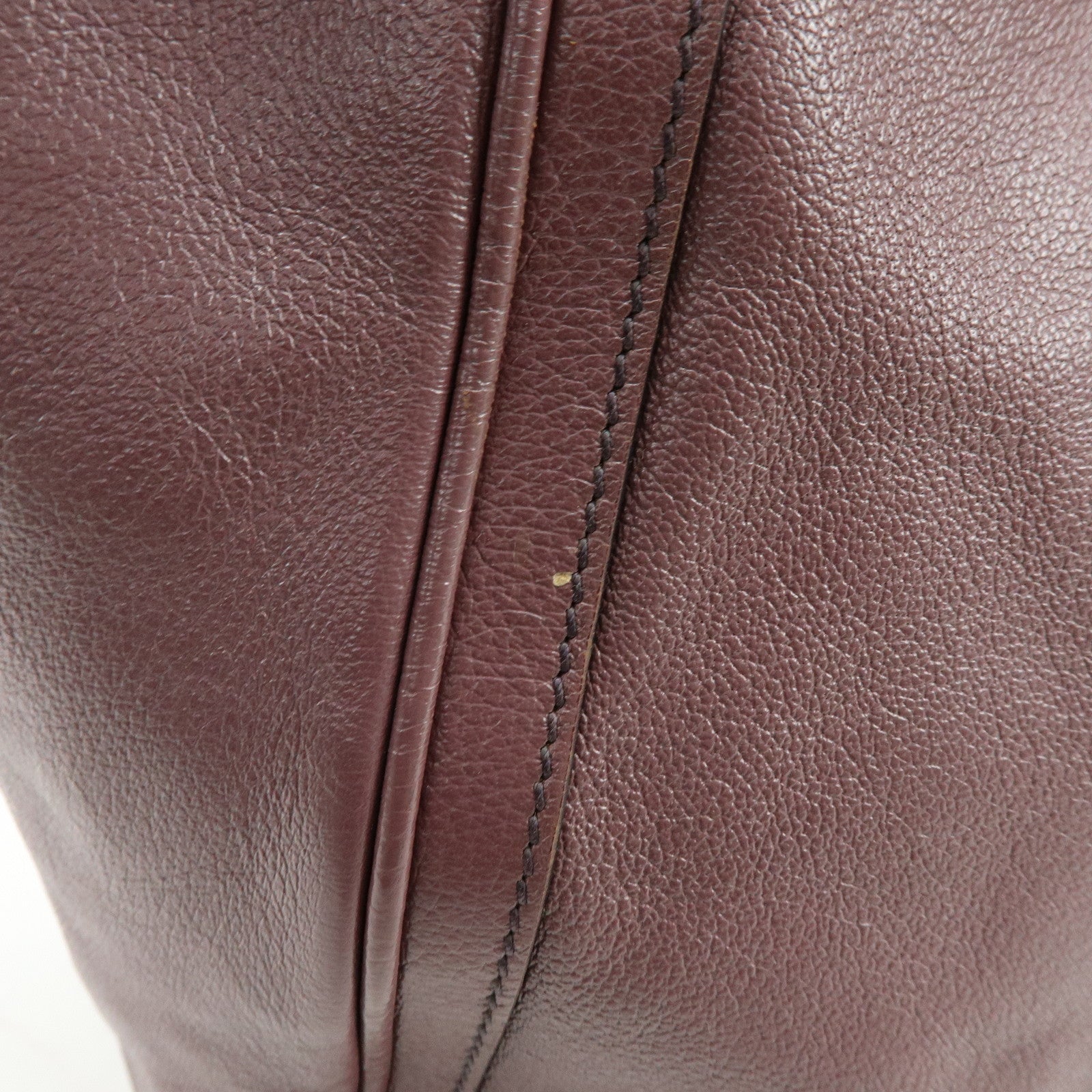 Ferragamo Gancini Leather Tote Bag Hand Bag Light Purple