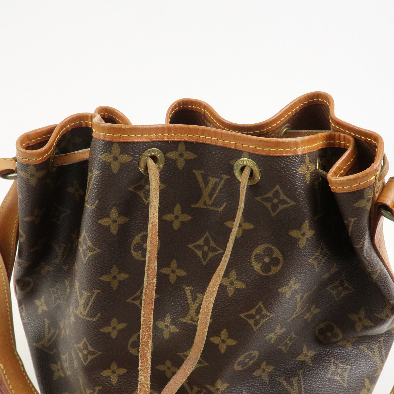 Louis Vuitton Monogram Petit Noe Shoulder Bag Brown M42226