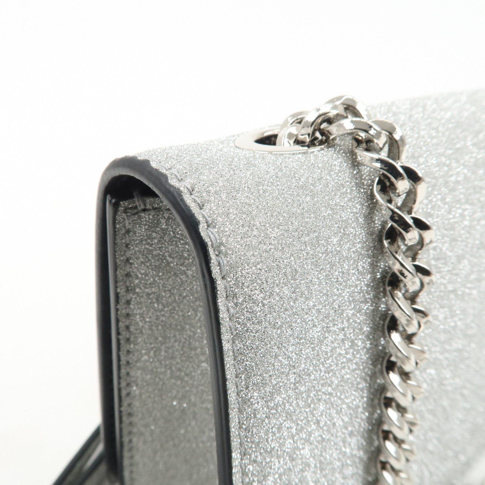 Ferragamo Vara Ribbon Leather 2WAY Bag Shoulder Bag Silver
