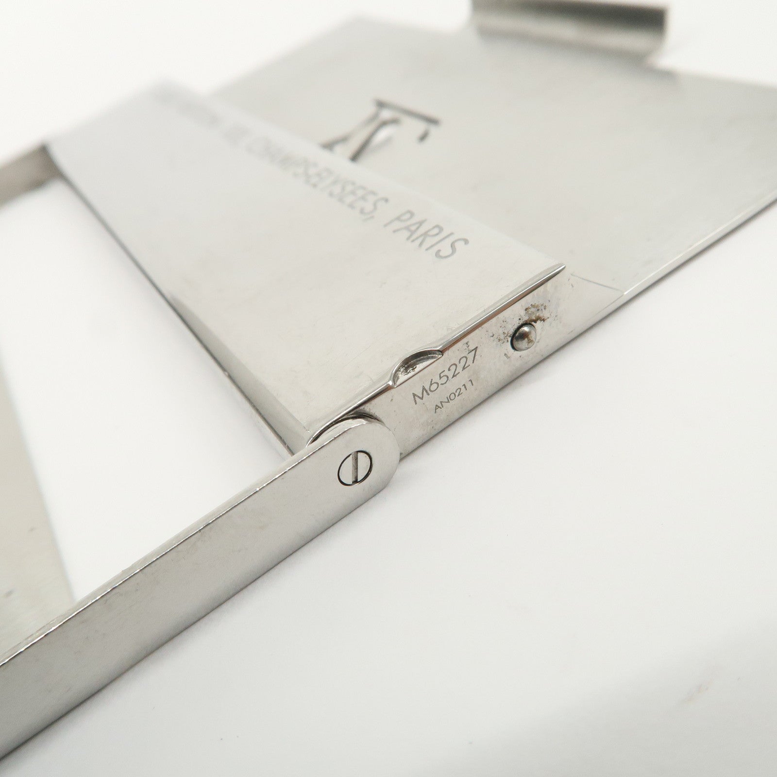 Louis Vuitton Porte Cartes Champs Elysees Card Case Silver M65227