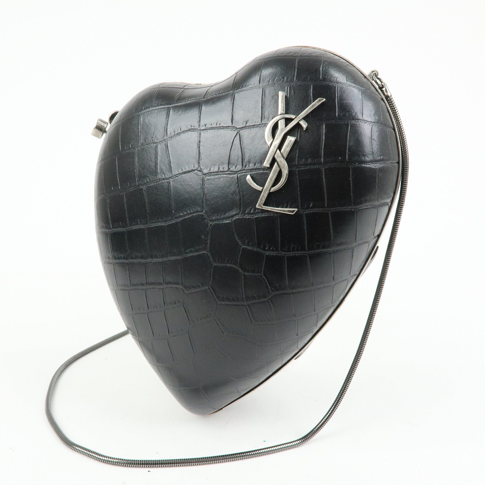 SAINT LAURENT PARIS LOVE BOX Cassandra Leather Shoulder Bag 466212
