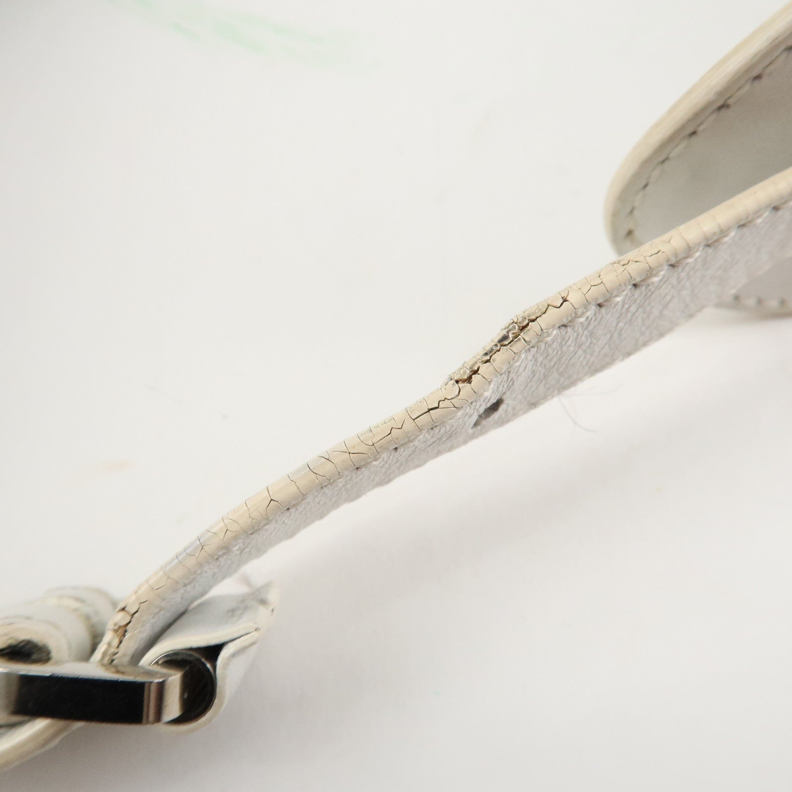 Christian Dior Trotter PVC Leather Shoulder Bag Hand Bag Navy White Used