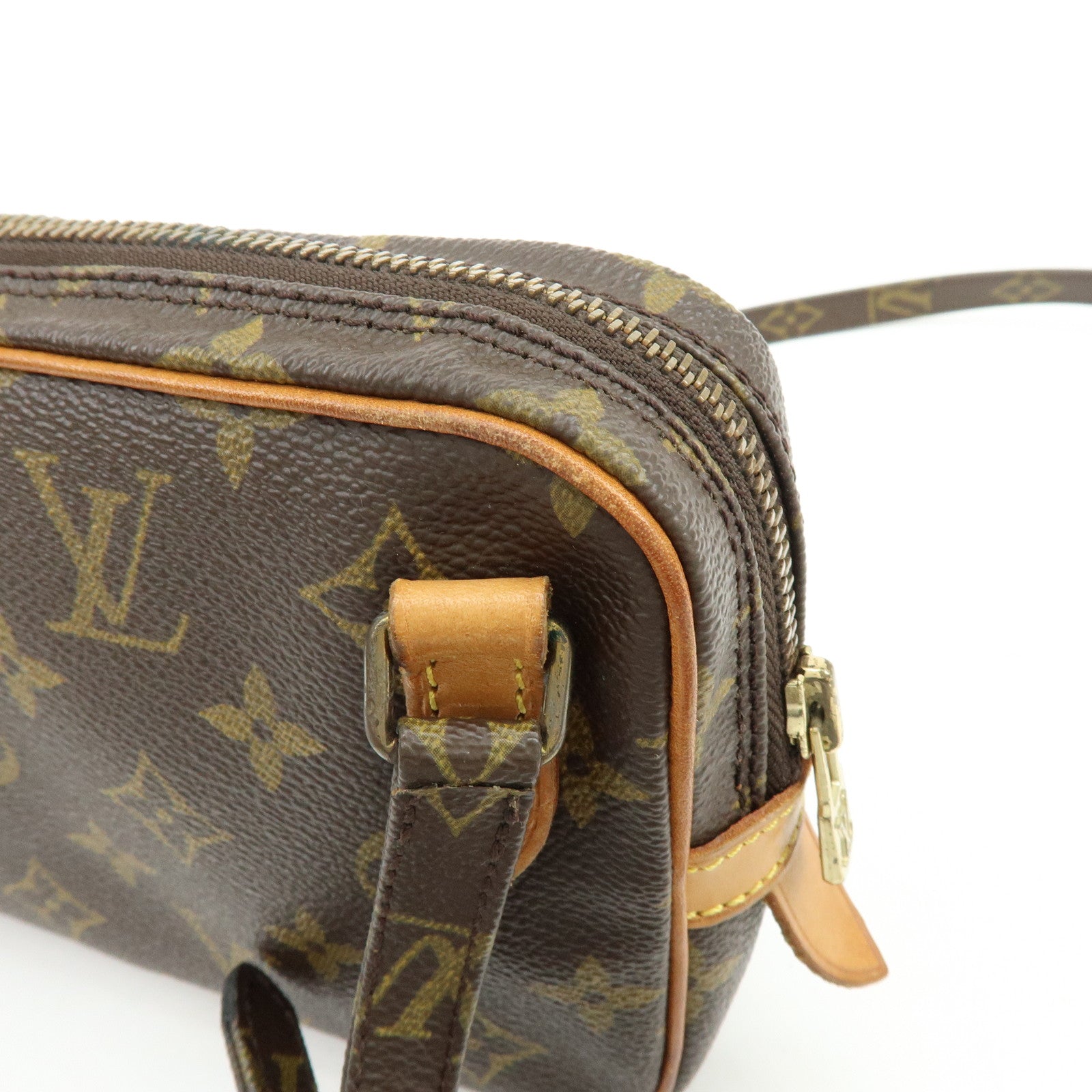 Louis Vuitton Monogram Pochette Marly Bandouliere Bag Brown M51828