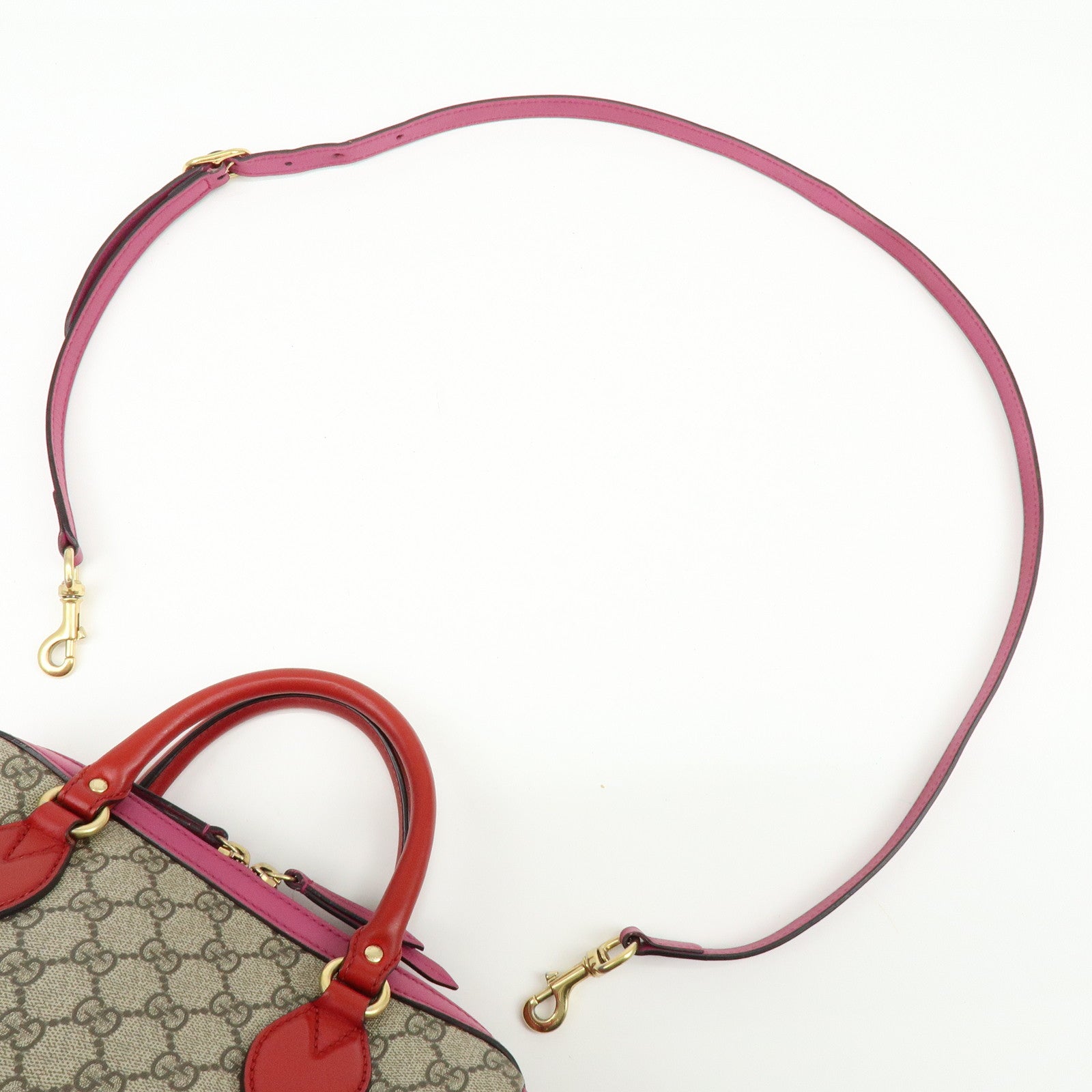 GUCCI GG Supreme Leather 2Way Bag Hand Bag Shoulder Bag 409529
