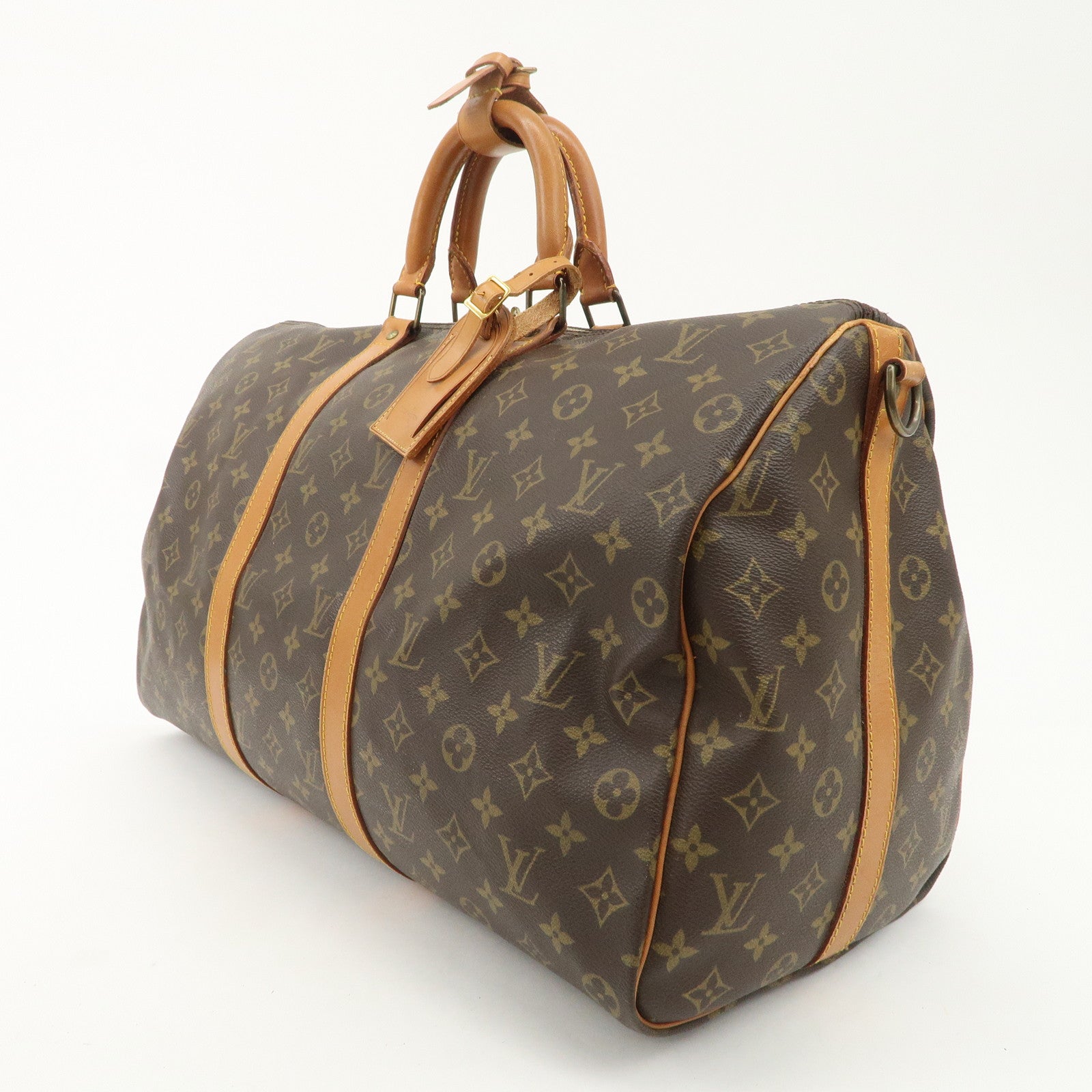 Louis Vuitton Monogram Keep All 50 Bandouliere Boston Bag M41416