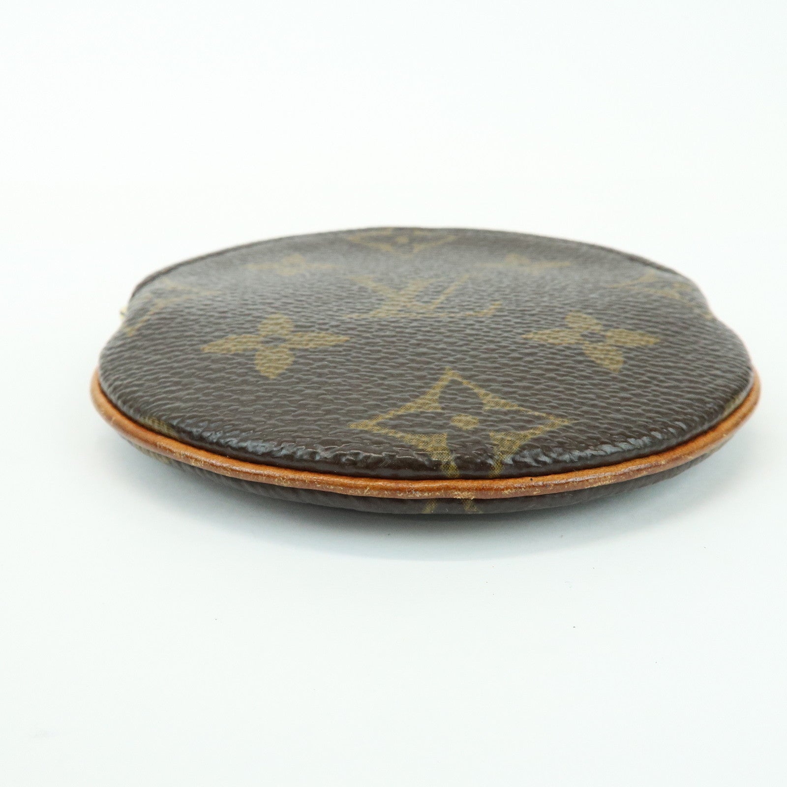 Louis Vuitton Monogram Porte Monnaie Rond Coin Case Brown M61926