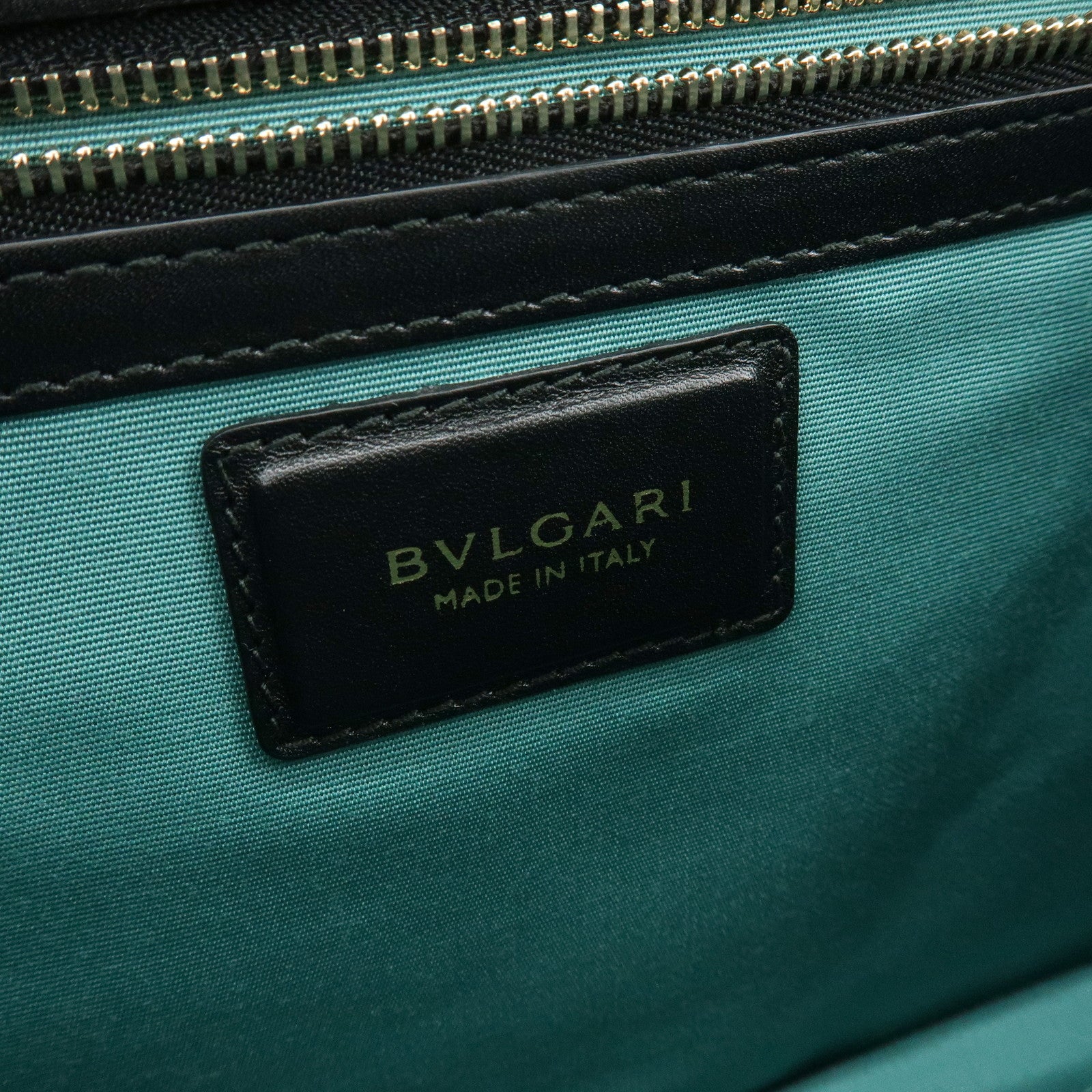 BVLGARI Serpenti Forever Top Handle Calf Leather Hand Bag Black
