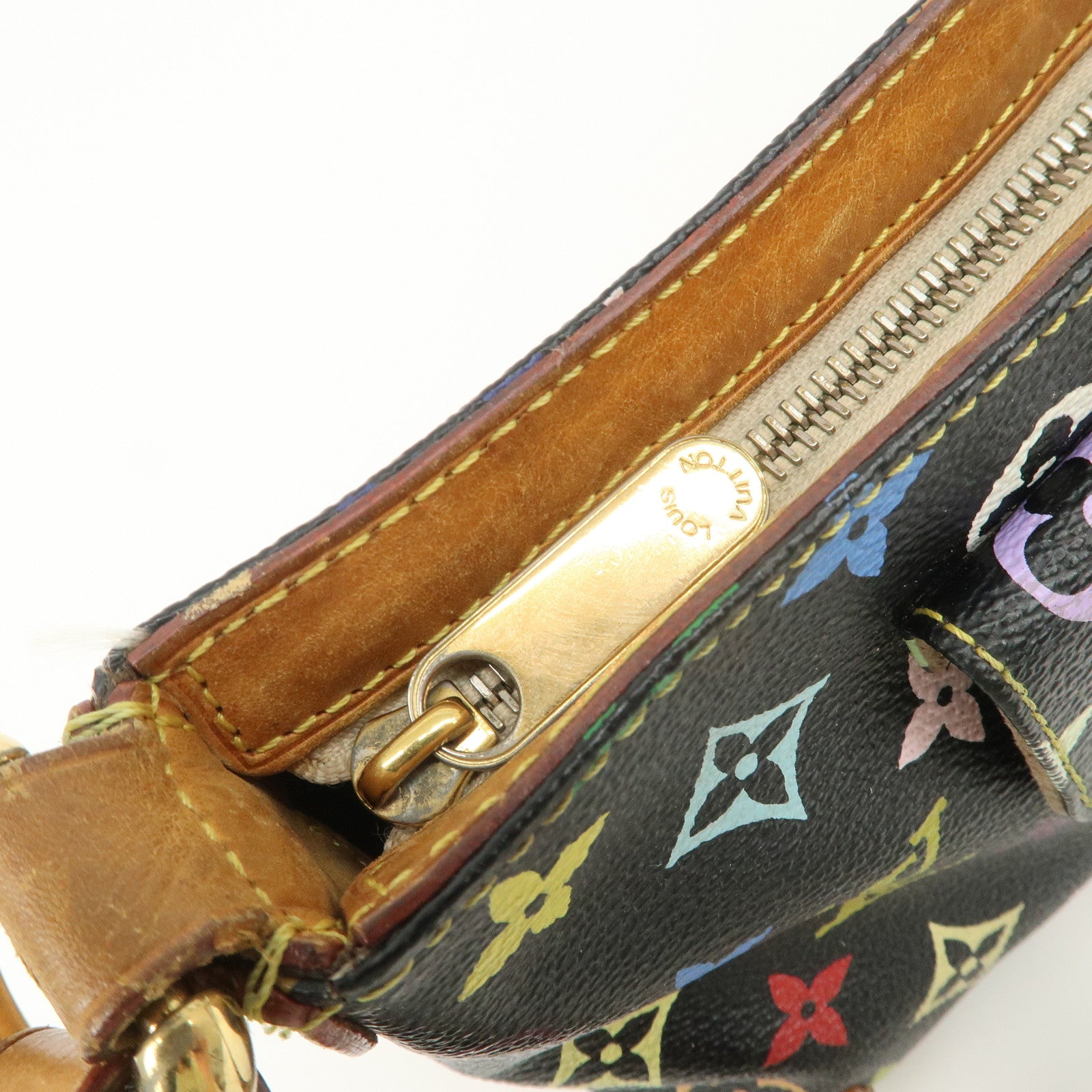 Louis Vuitton Monogram Multicolor Eliza Shoulder Bag Black M40099 Used