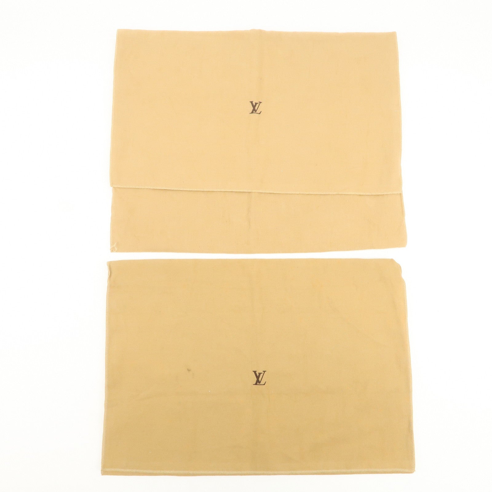 Louis Vuitton Set of 13 Dust Bag Storage Bag Flap Style Beige