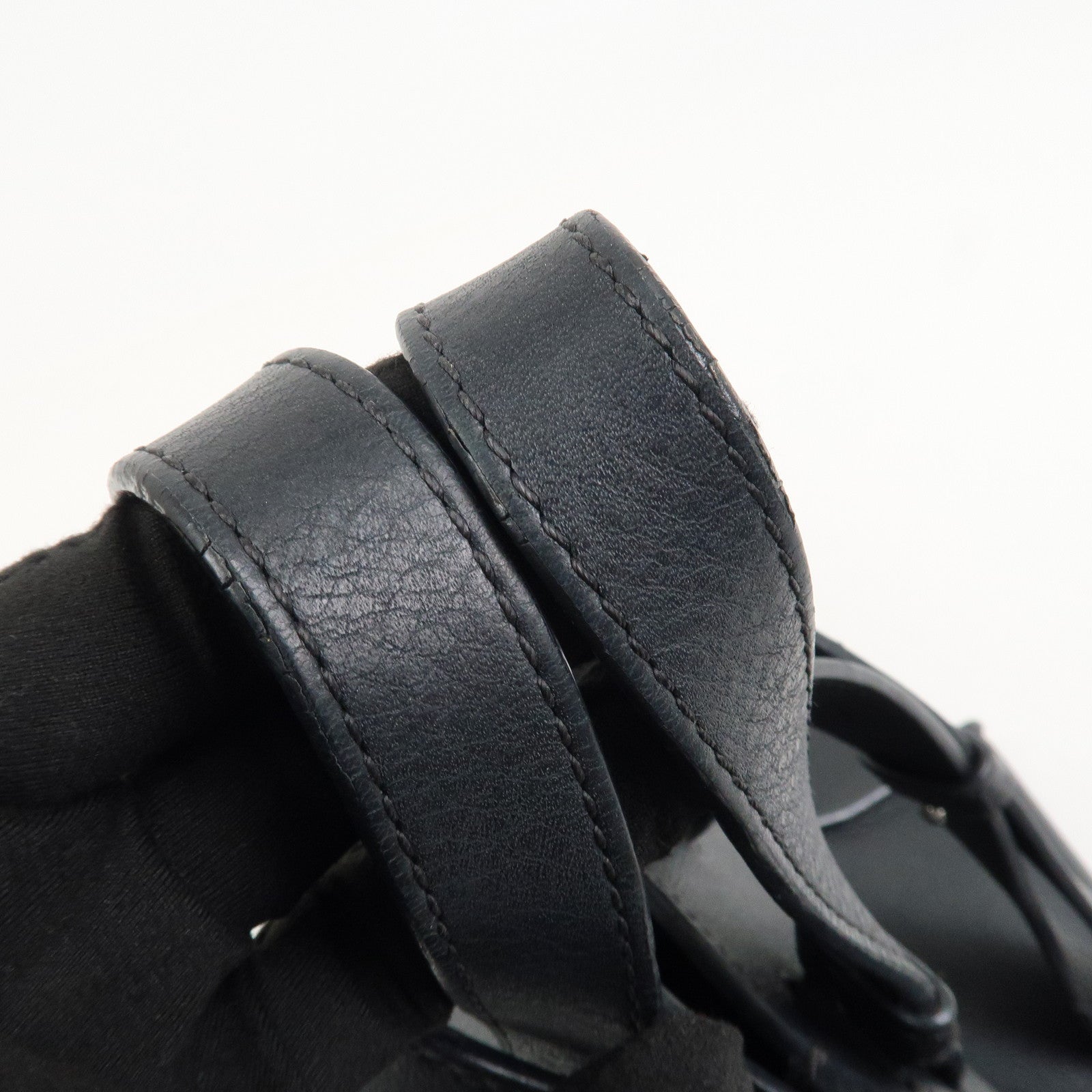 LOEWE Hammock Medium Leather Shoulder Bag Hand Bag Black