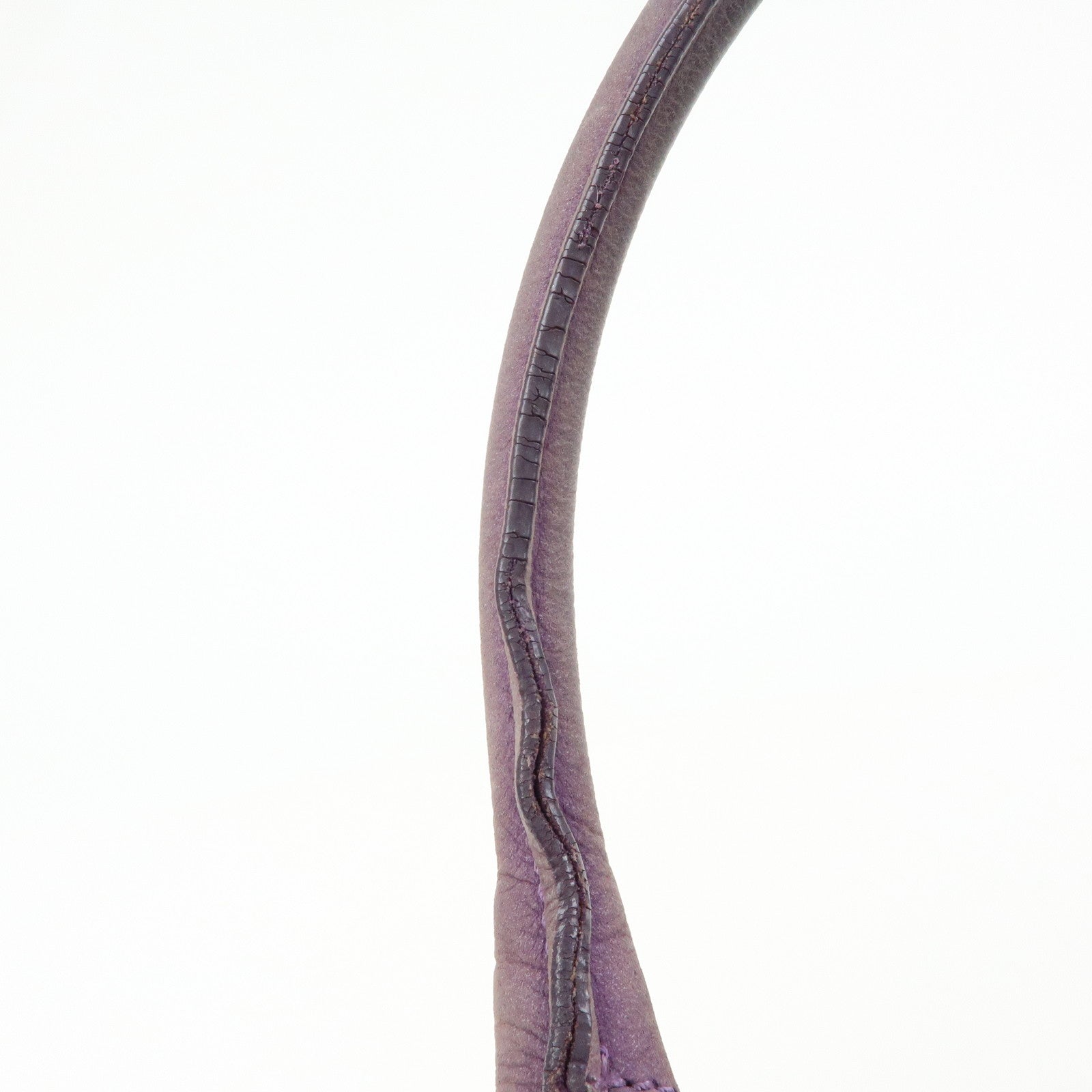 FENDI Ethnico Zucca Canvas Leather Shoulder Bag Brown Purple 8BN157