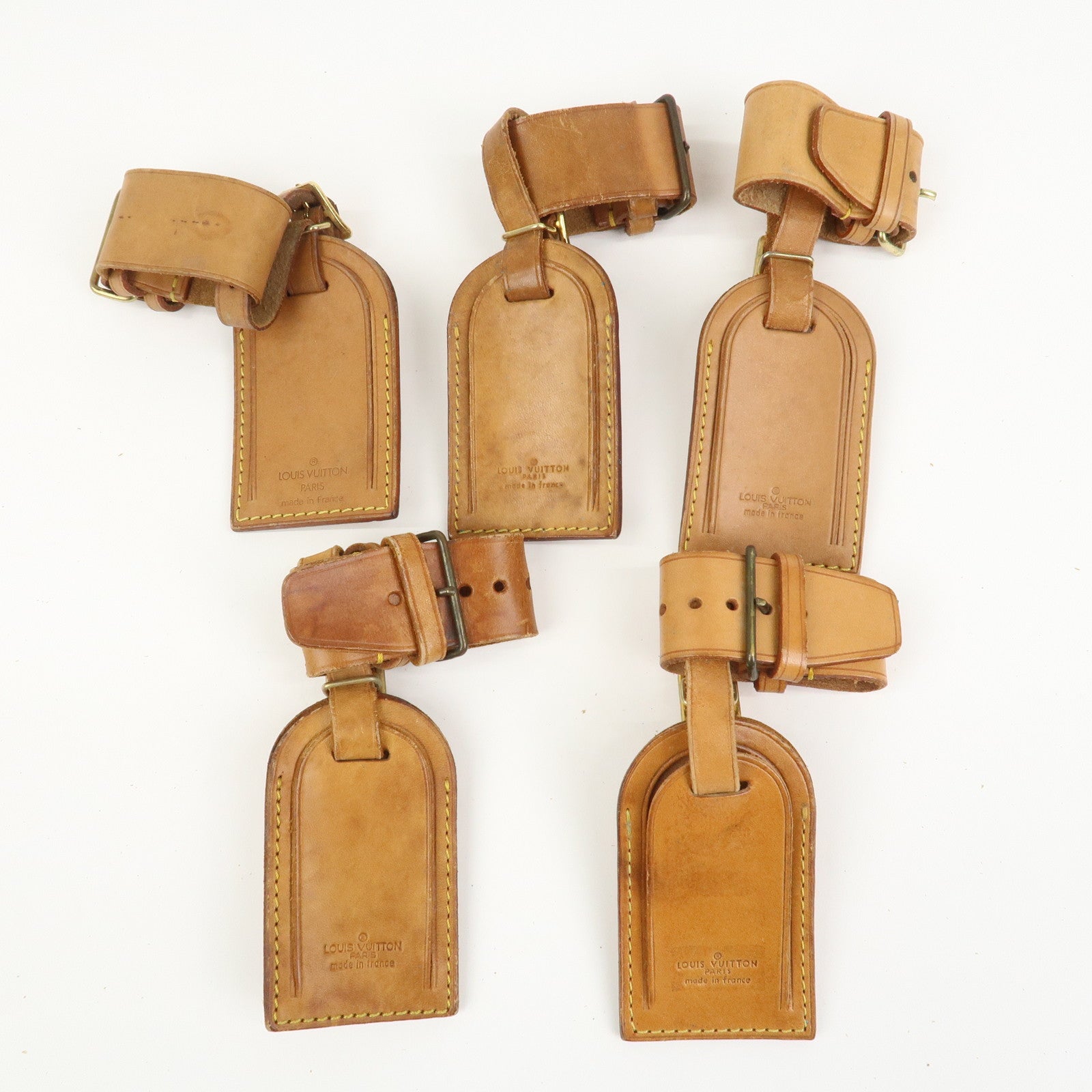 Louis Vuitton Set Of 20 Leather Name Tag & Poignet