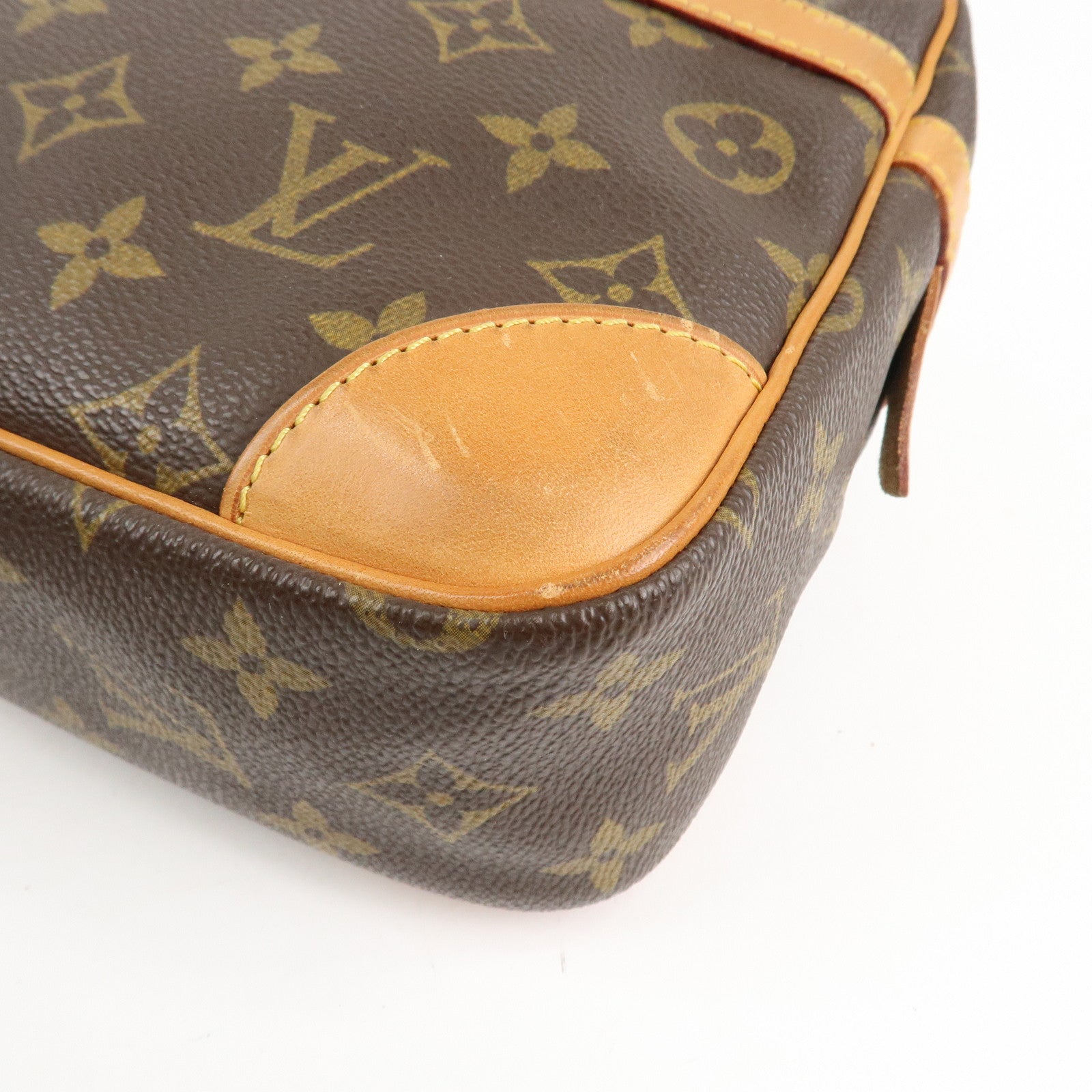 Louis Vuitton Monogram Compiegne 28 Pouch Clutch Bag Brown M51845