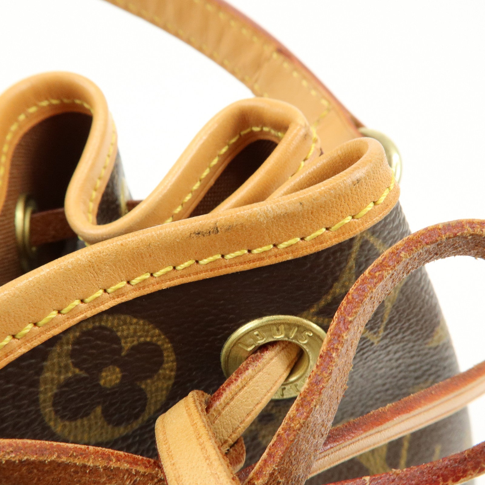 Louis Vuitton Monogram Mini Noe Drawstring Hand Bag Brown M42227