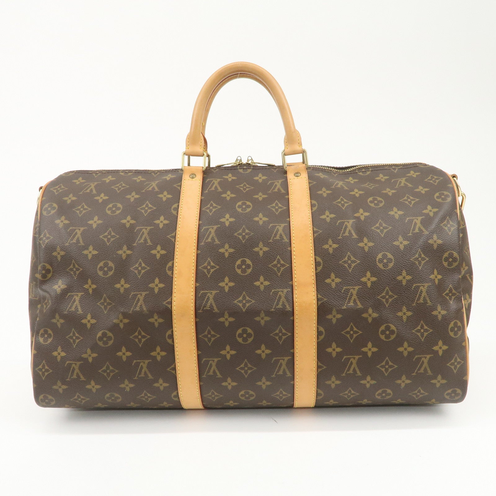 Louis Vuitton Monogram Keep All Bandouliere 50 Boston Bag M41416
