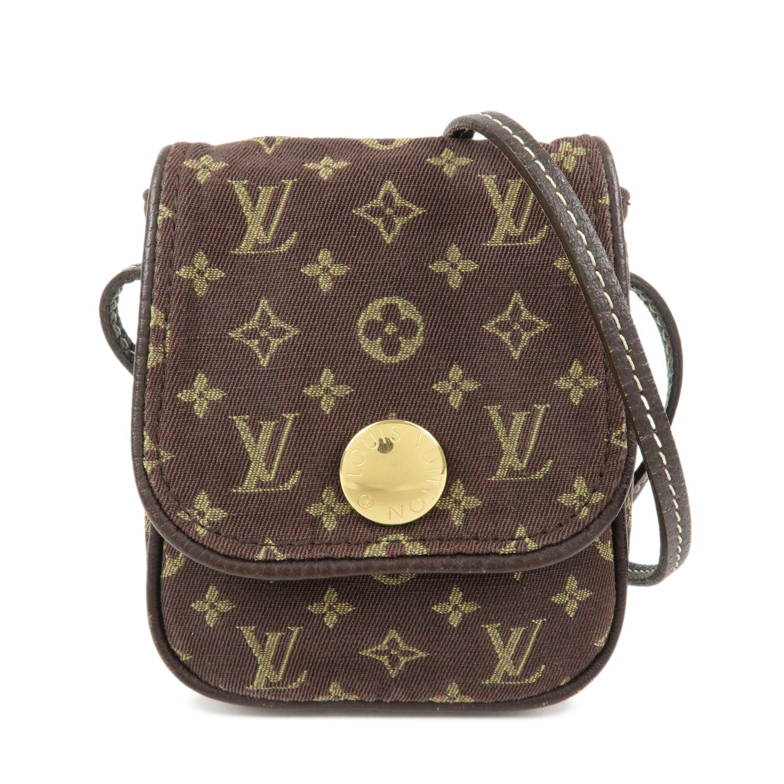 Louis Vuitton Monogram Mini Lin Pochette Cancun Ebene M95313