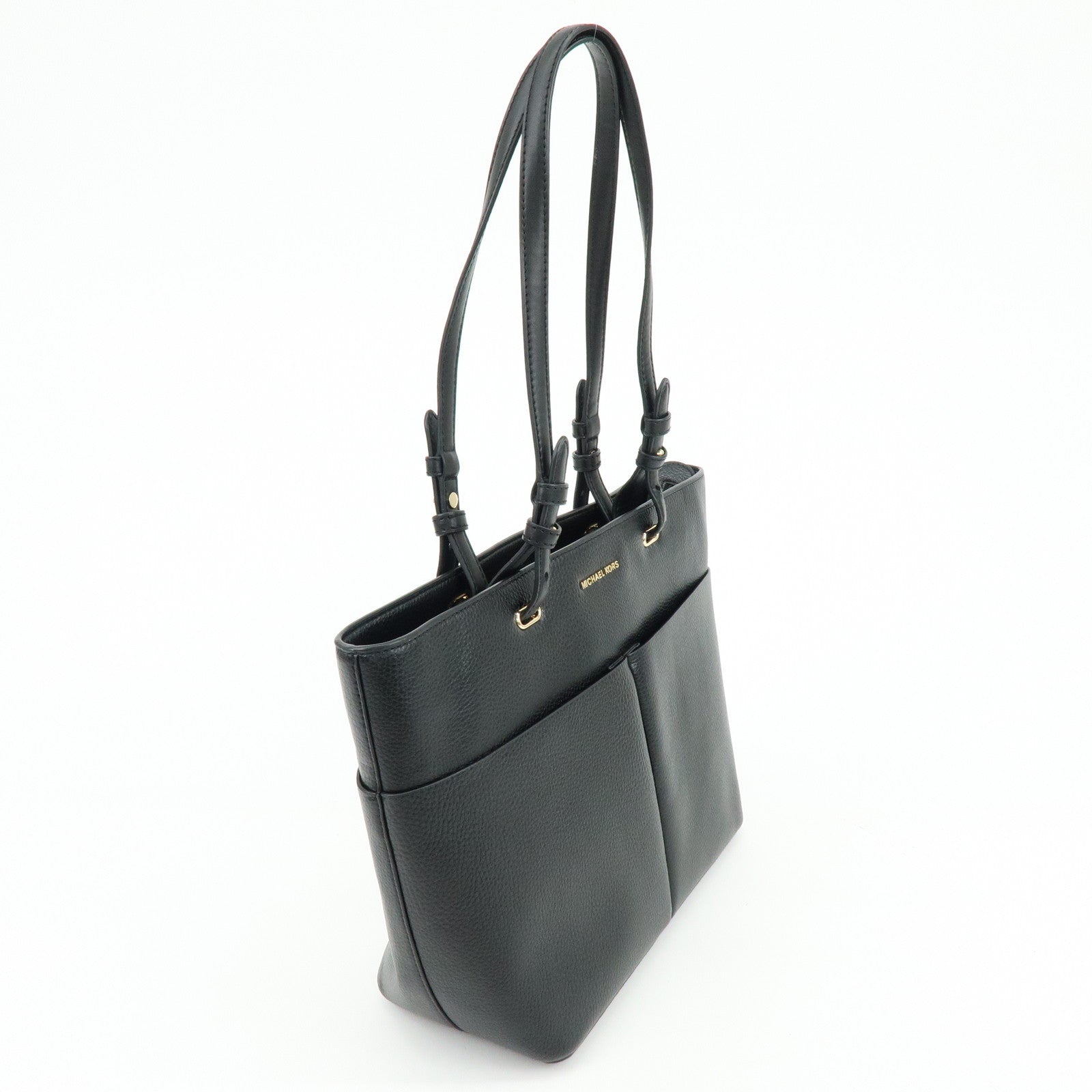 MICHAEL KORS Bedford Leather Shoulder Bag Tote Bag Black