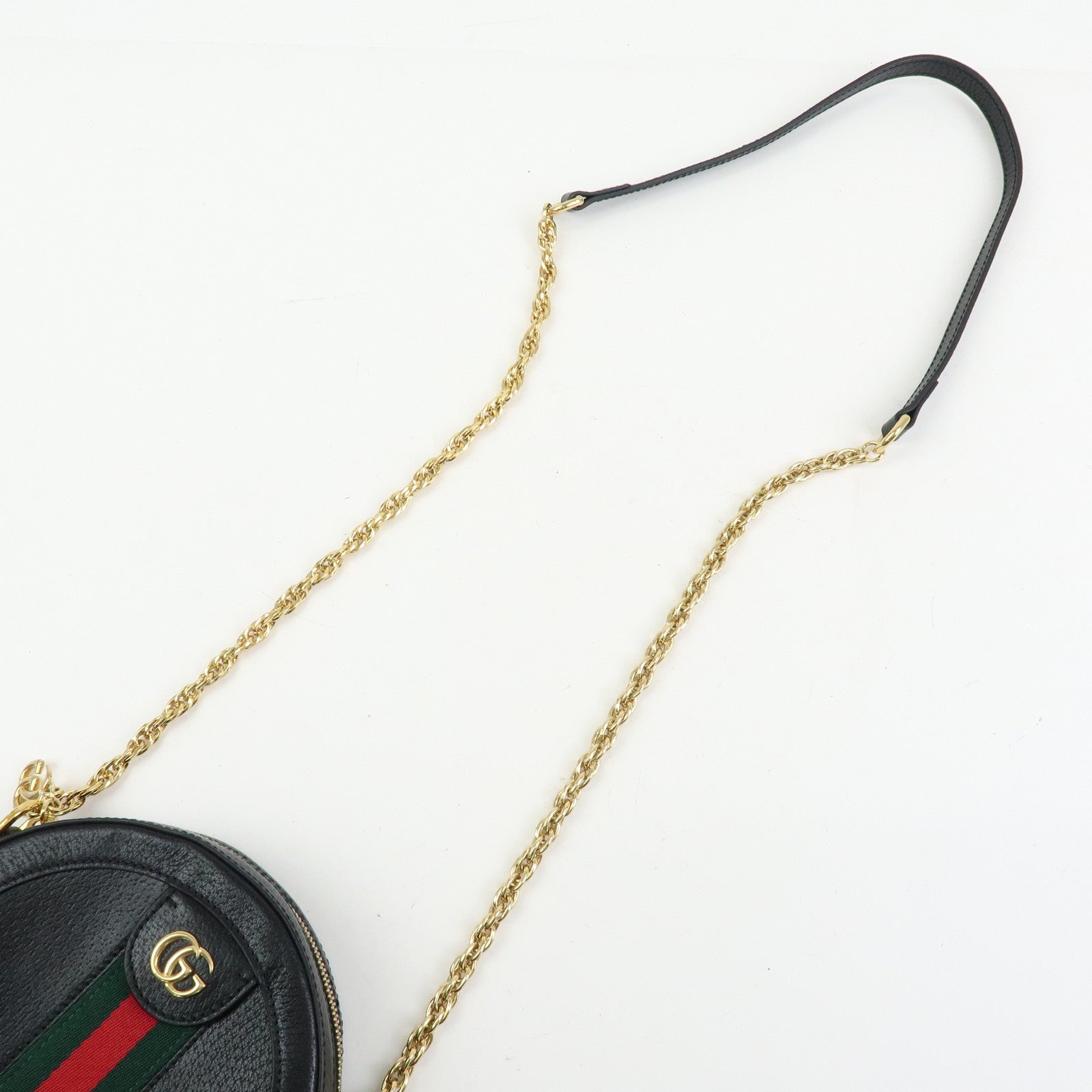GUCCI Ophidia Sherry Mini Round Chain Shoulder Crossbody Bag 550618