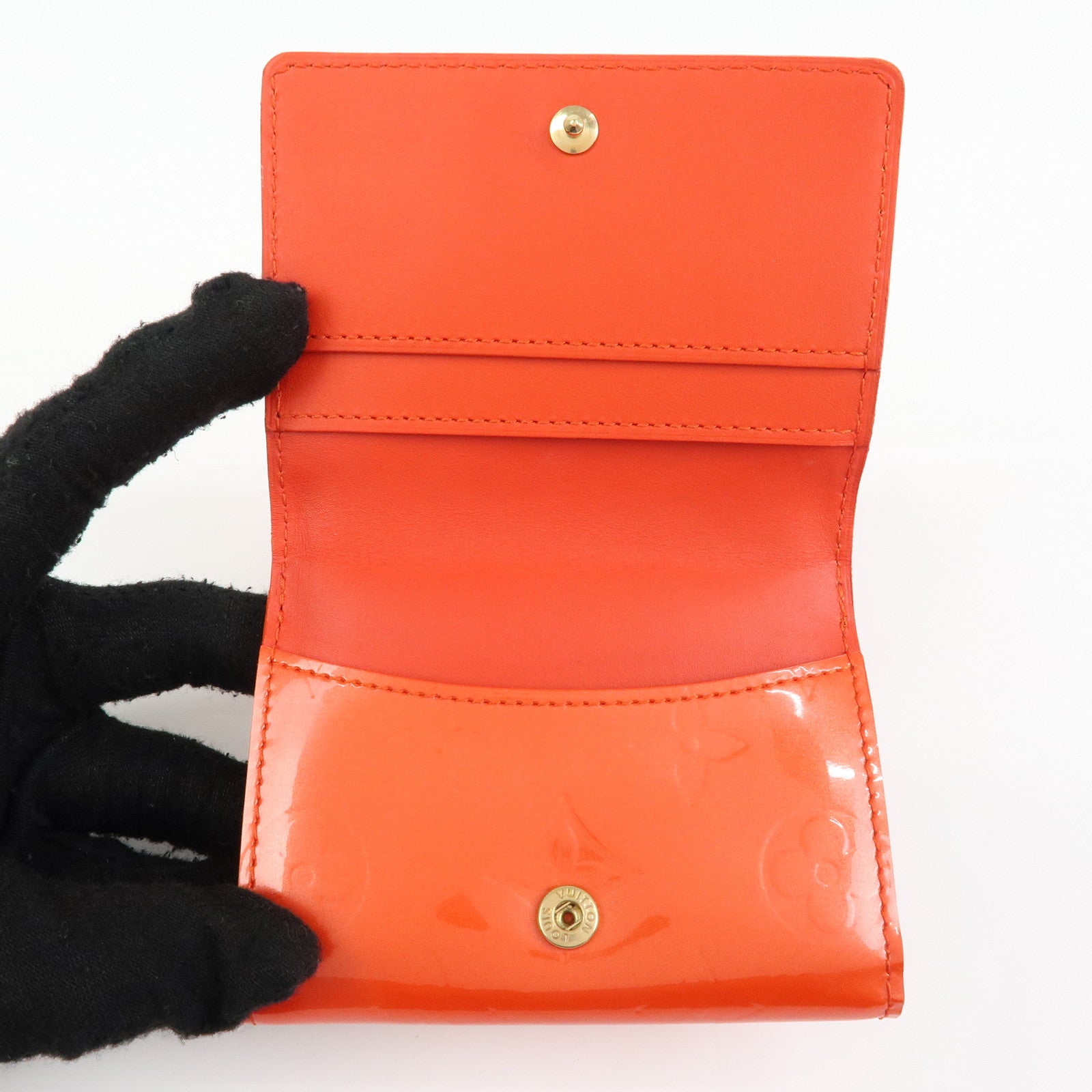 Louis Vuitton Monogram Vernis Leather Ludlow Orange Sunset M93630