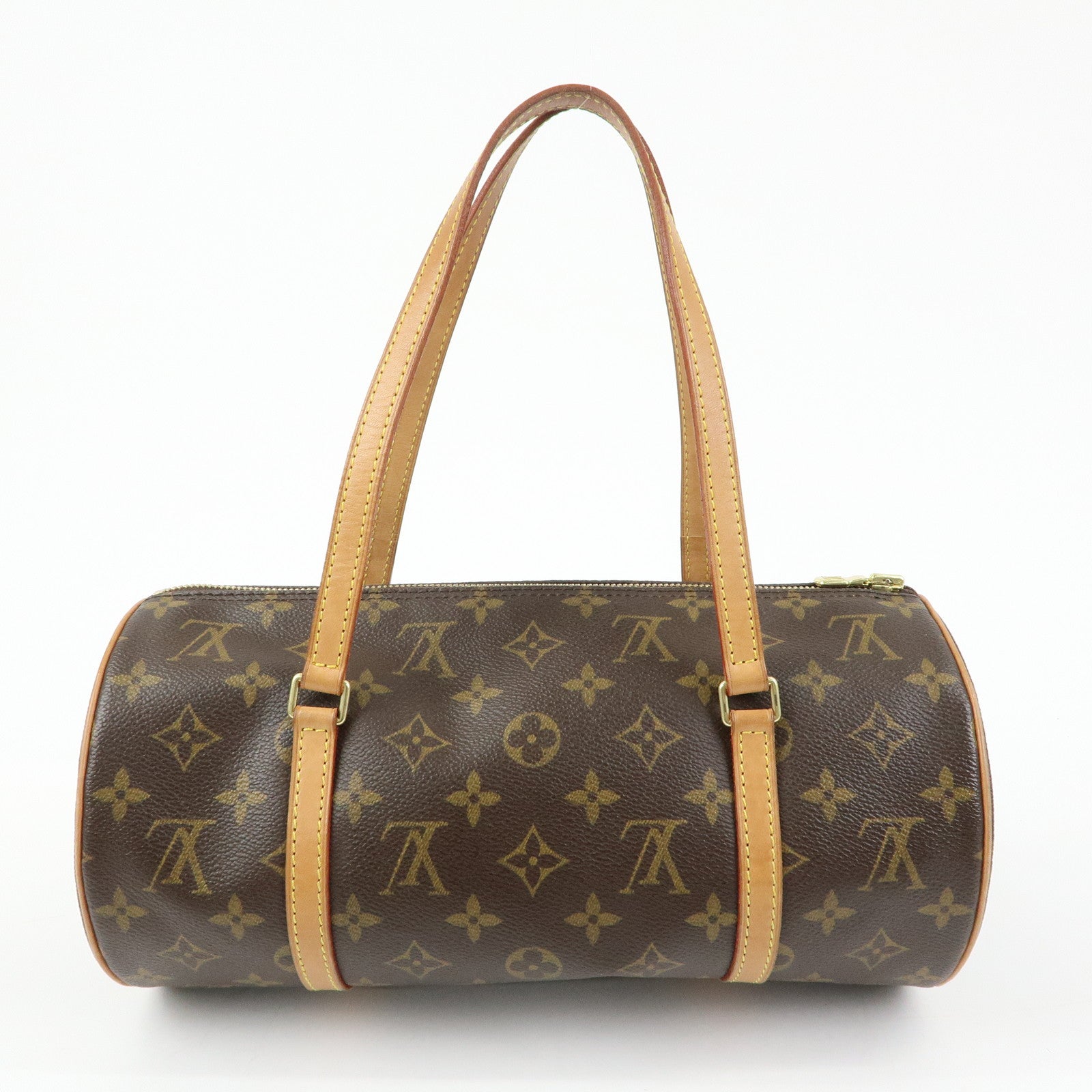Louis Vuitton Monogram Papillon 30 Hand Bag Brown M51385