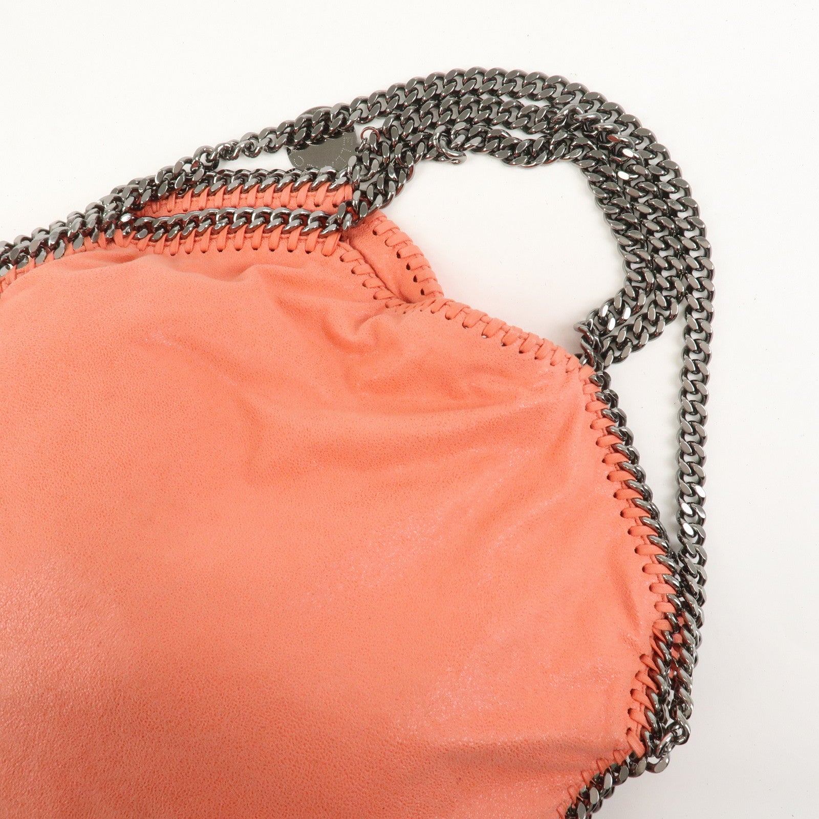 STELLA MCCARTNEY Falabella Fold-Over Tote 2Way Bag Orange