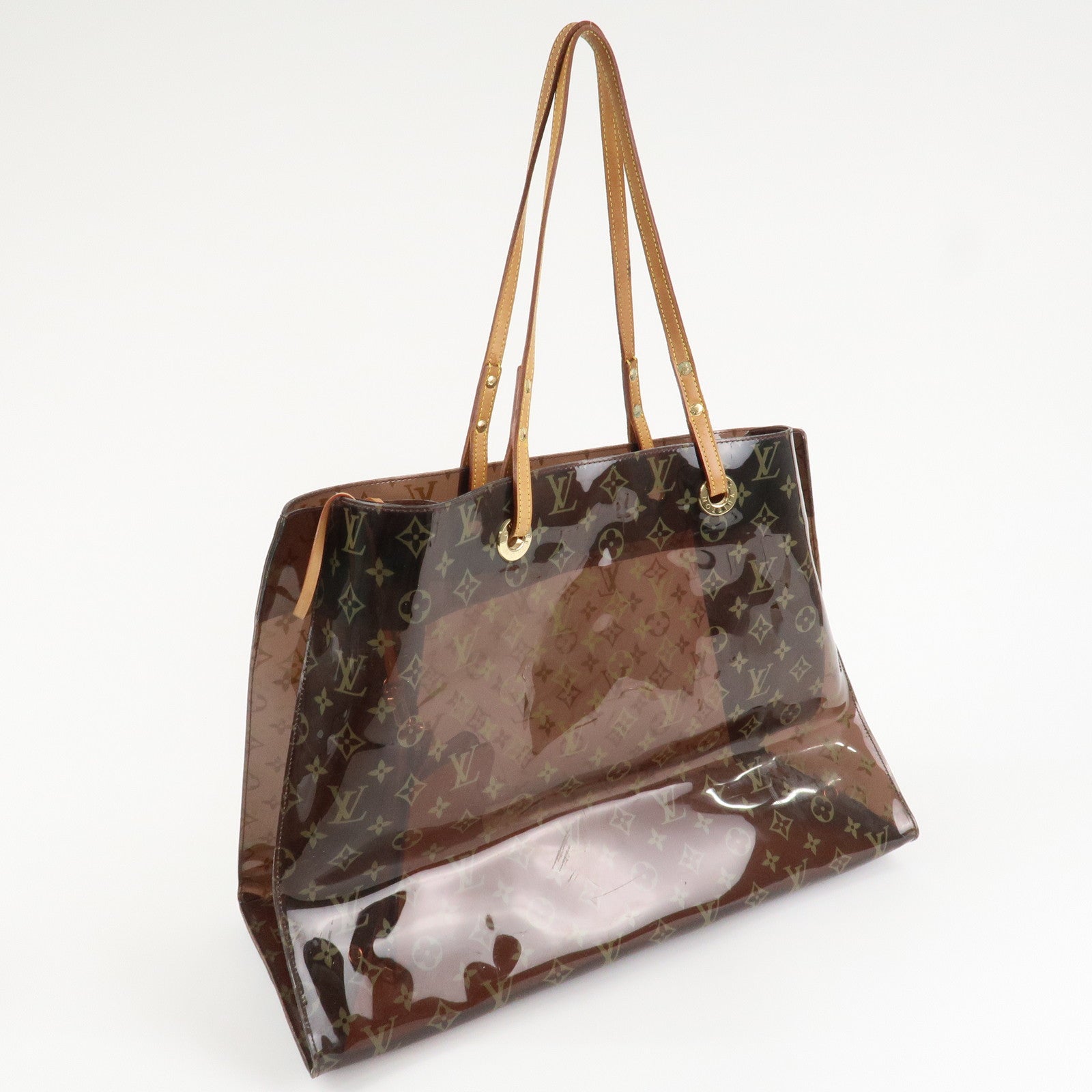 Louis Vuitton Monogram Vinyl Cabas Cruise Tote Bag Brown M50500 Used