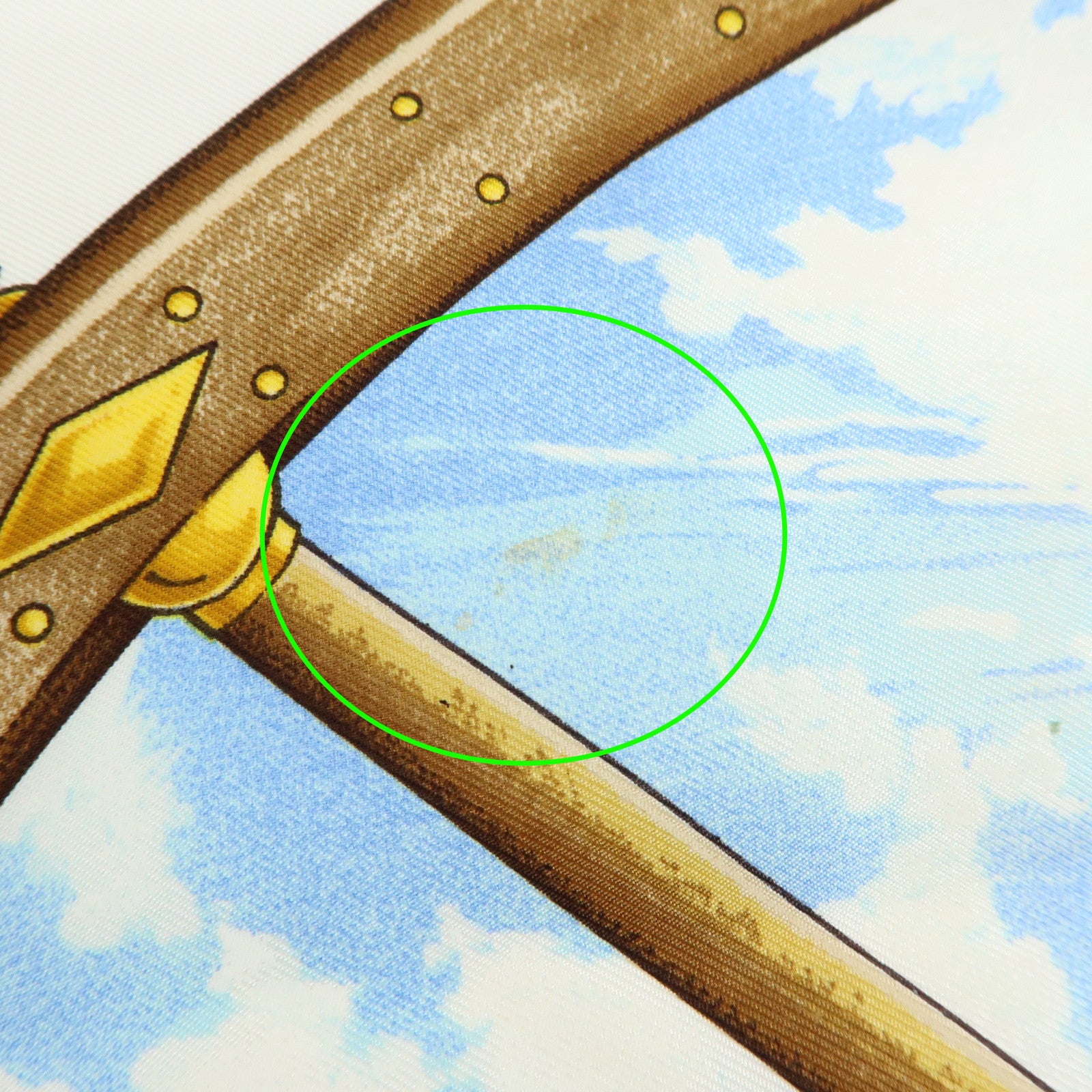 HERMES Carre 90 Silk 100% Scarf VIVE LE VENT Navy Blue Yellow White