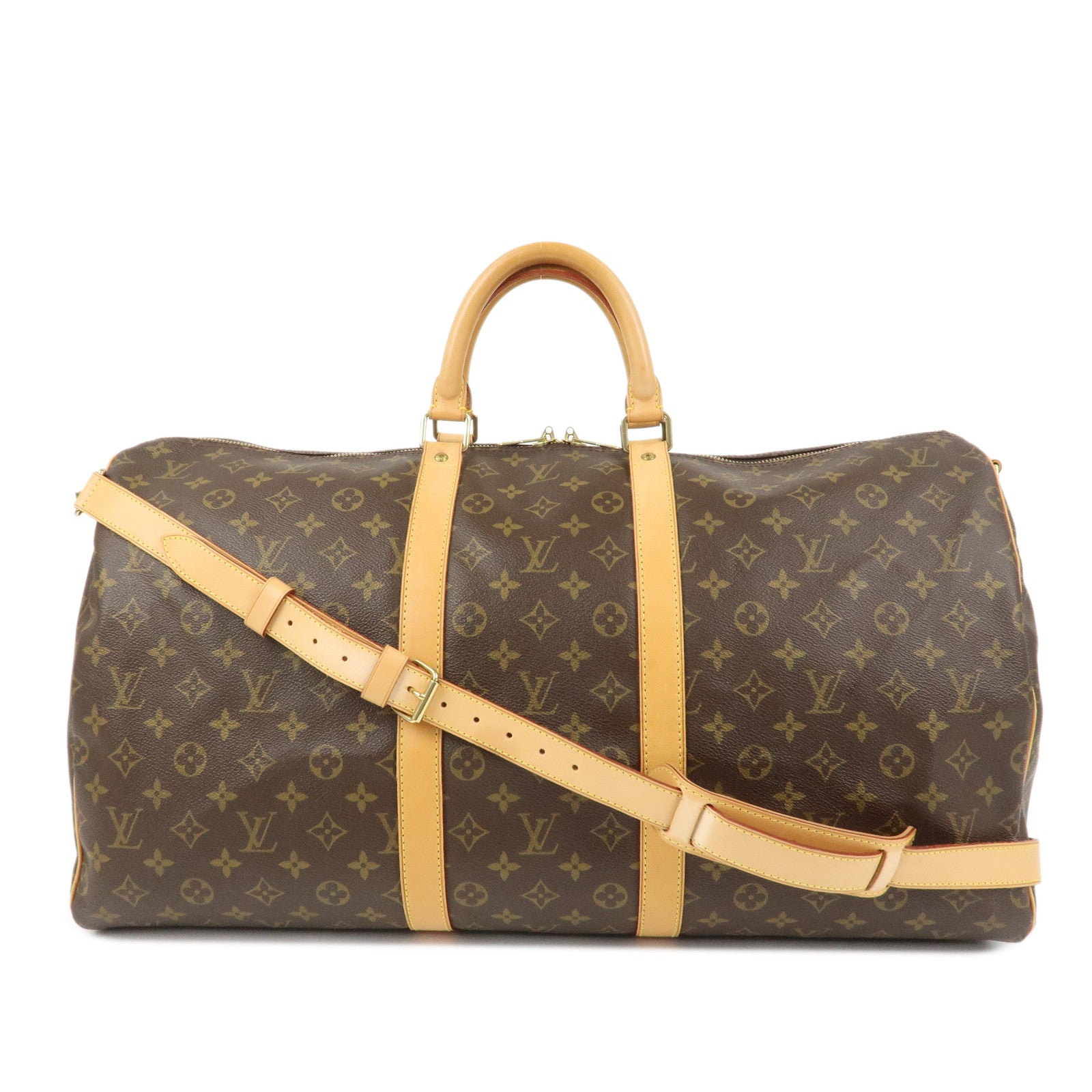Louis Vuitton Monogram Keep All 55 Bandouliere Boston Bag M56714